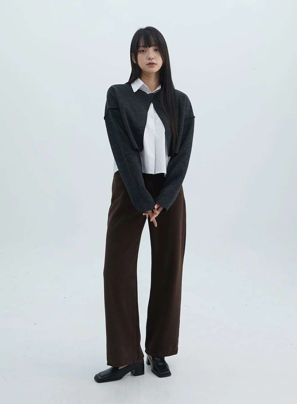 Solid Wide Fit Pants ON313 - Image 4
