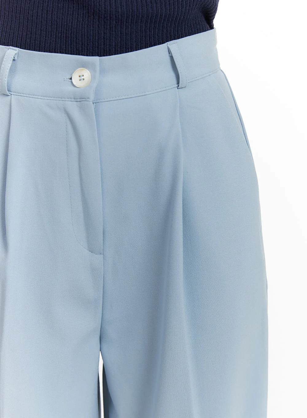 Solid Wide Trousers OM412 - Image 4
