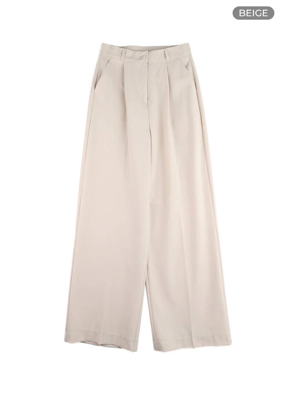 Solid Wide Trousers OM412 - Image 9