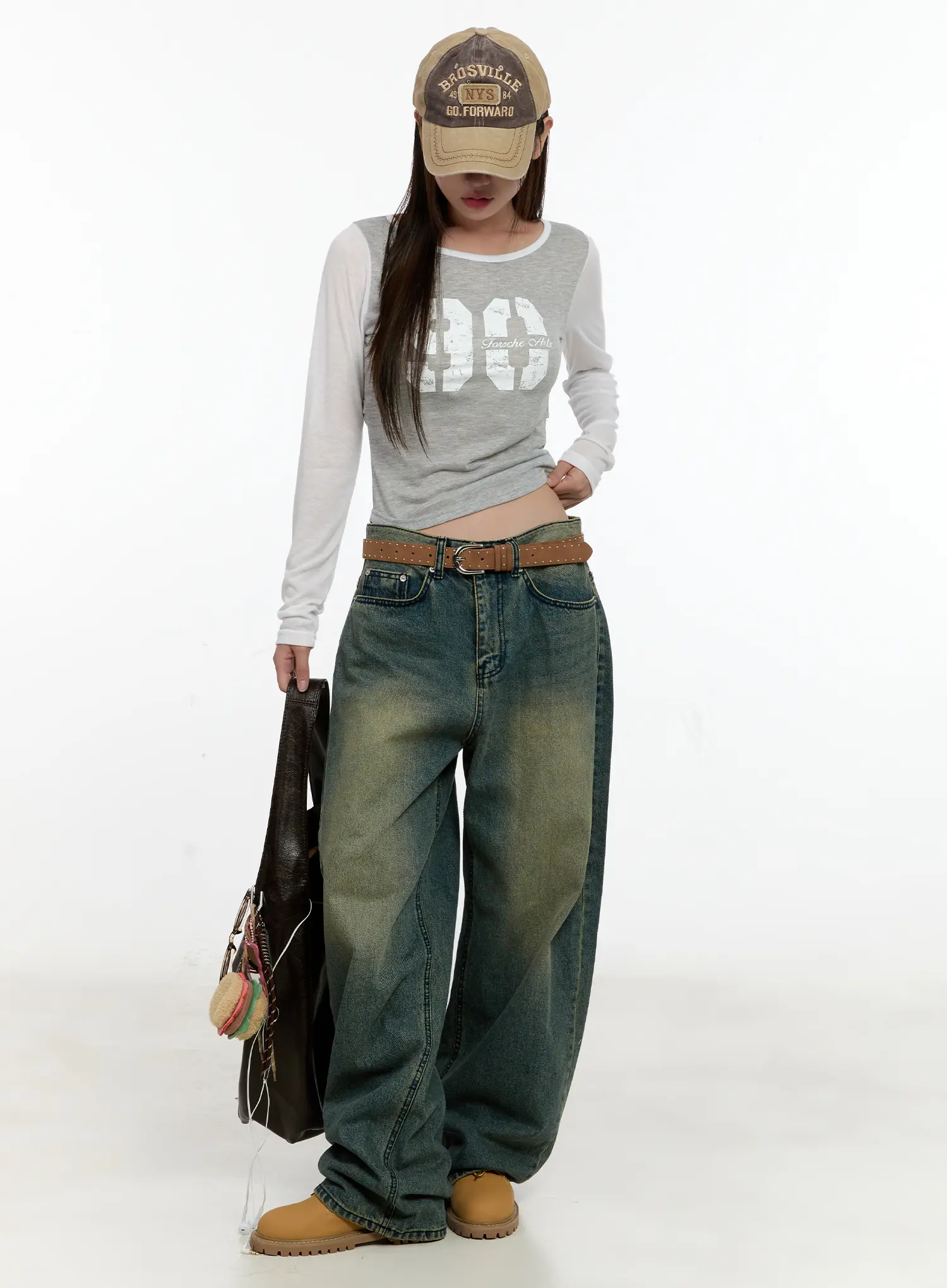 Sooyoung Baggy Vintage Wash Jeans CL531 - Image 2
