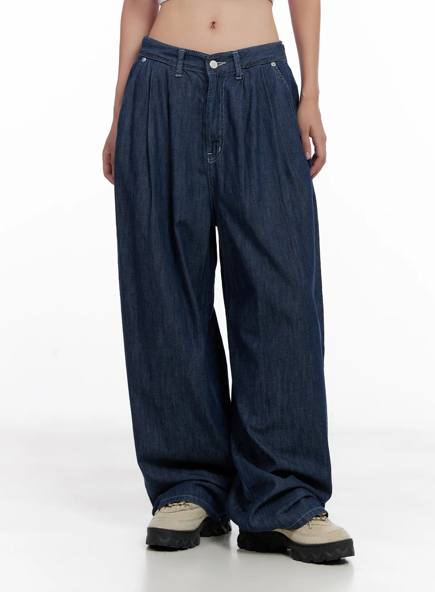 Sophia Raw-Wash Wide Jeans CL518 - Image 12