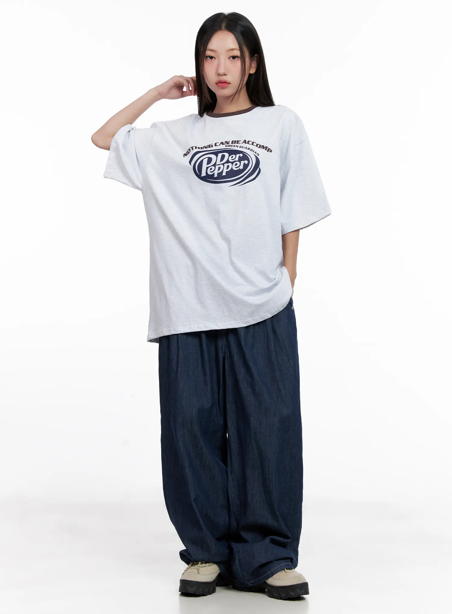 Sophia Raw-Wash Wide Jeans CL518 - Image 3