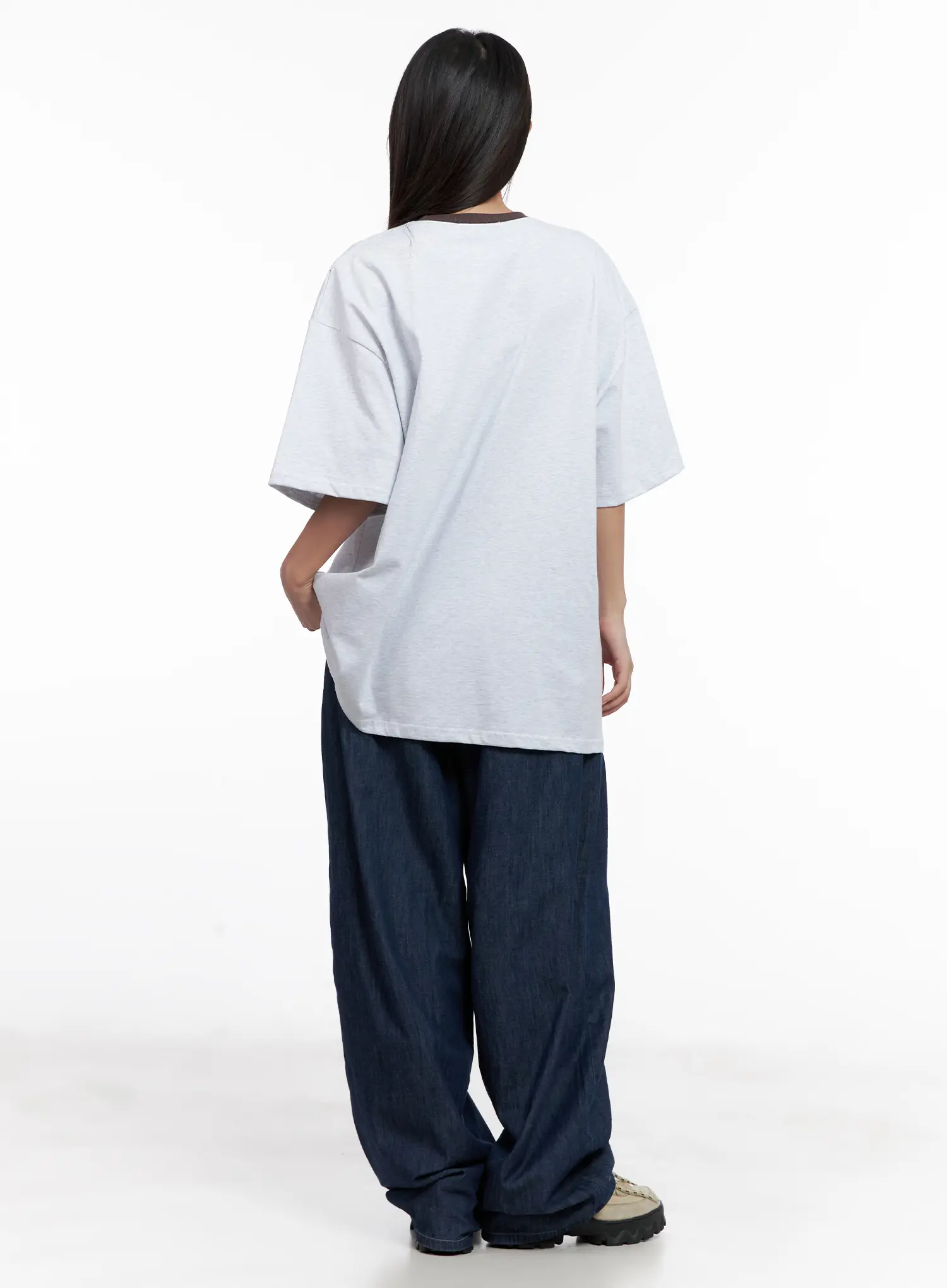 Sophia Raw-Wash Wide Jeans CL518 - Image 5