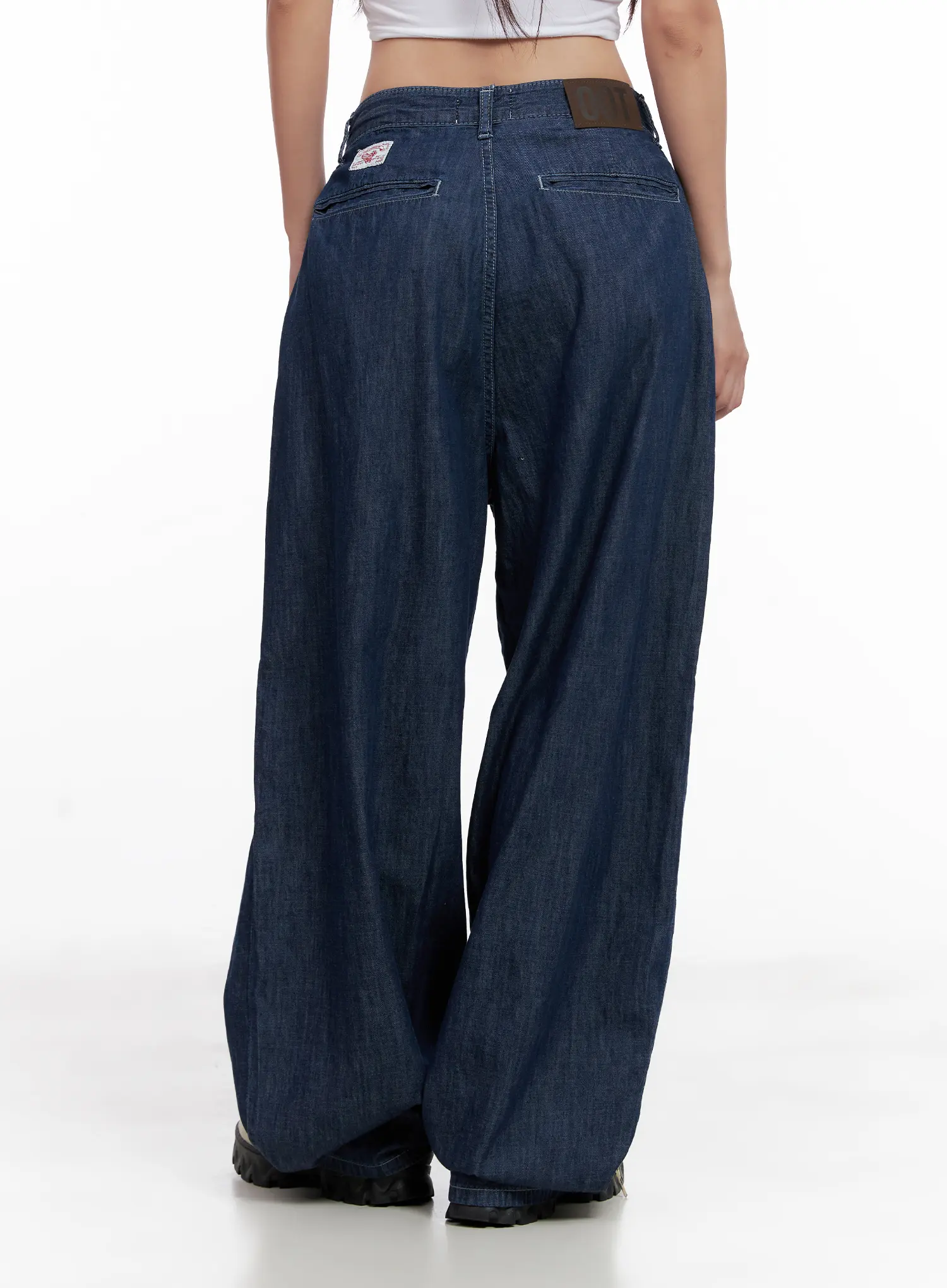 Sophia Raw-Wash Wide Jeans CL518 - Image 7