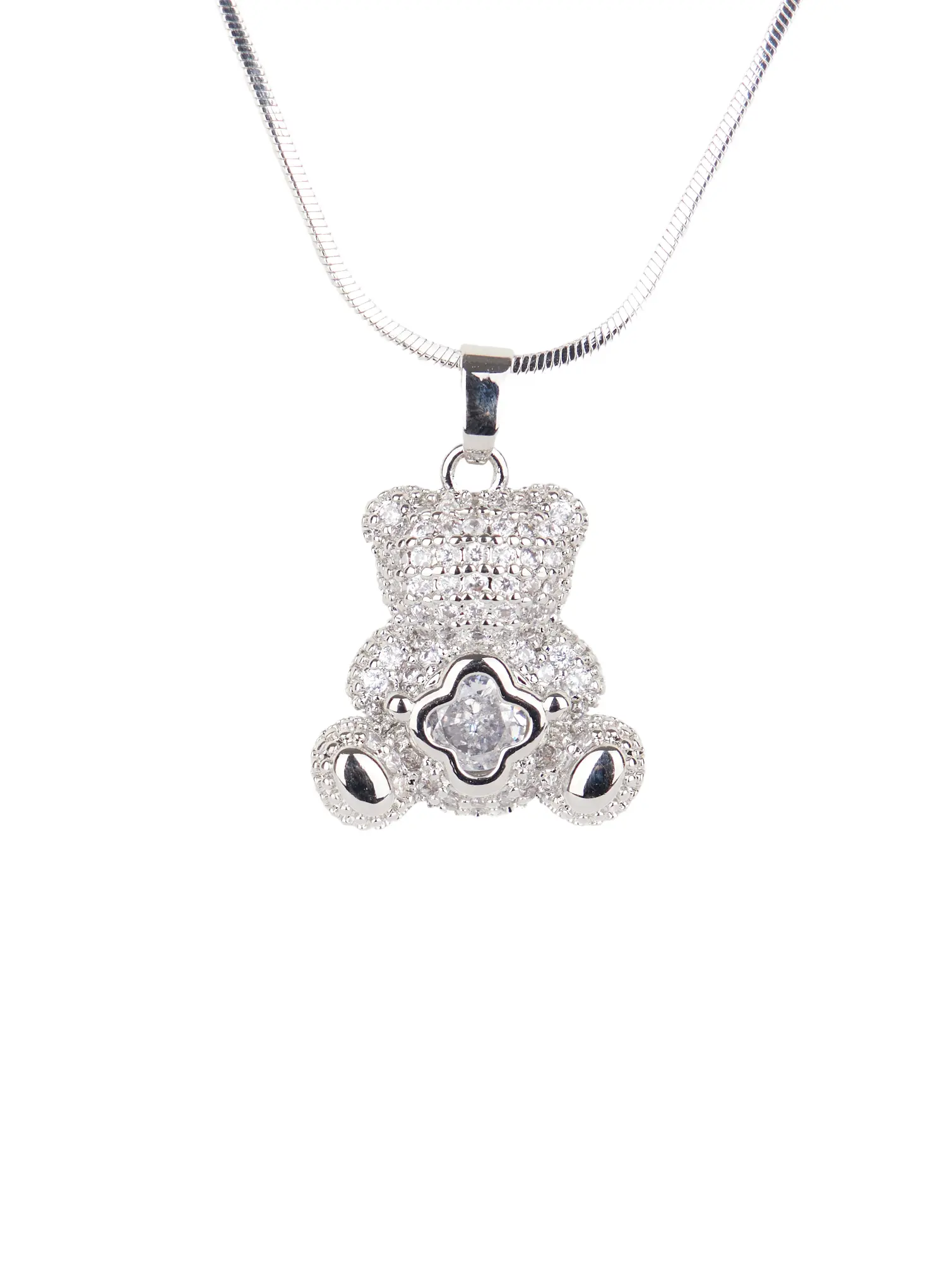 Sparkling Bear Necklace F502 - Image 4