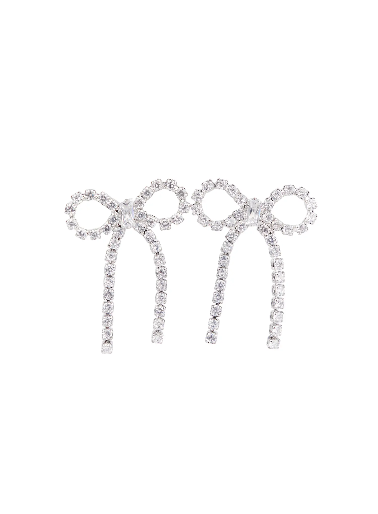 Sparkling Ribbon Earrings F502 - Image 4