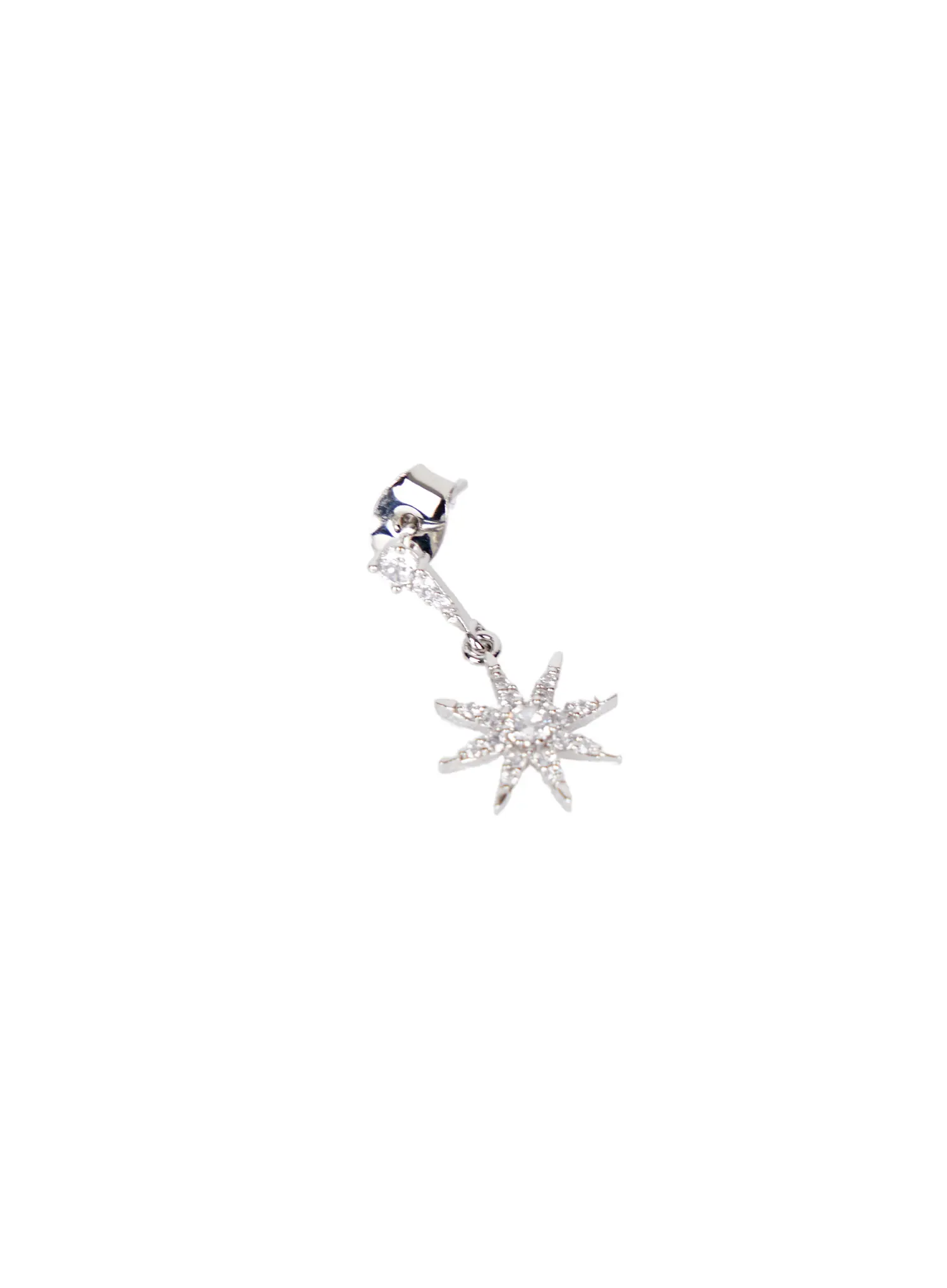 Sparkling Star Drop Earrings CA517 - Image 4
