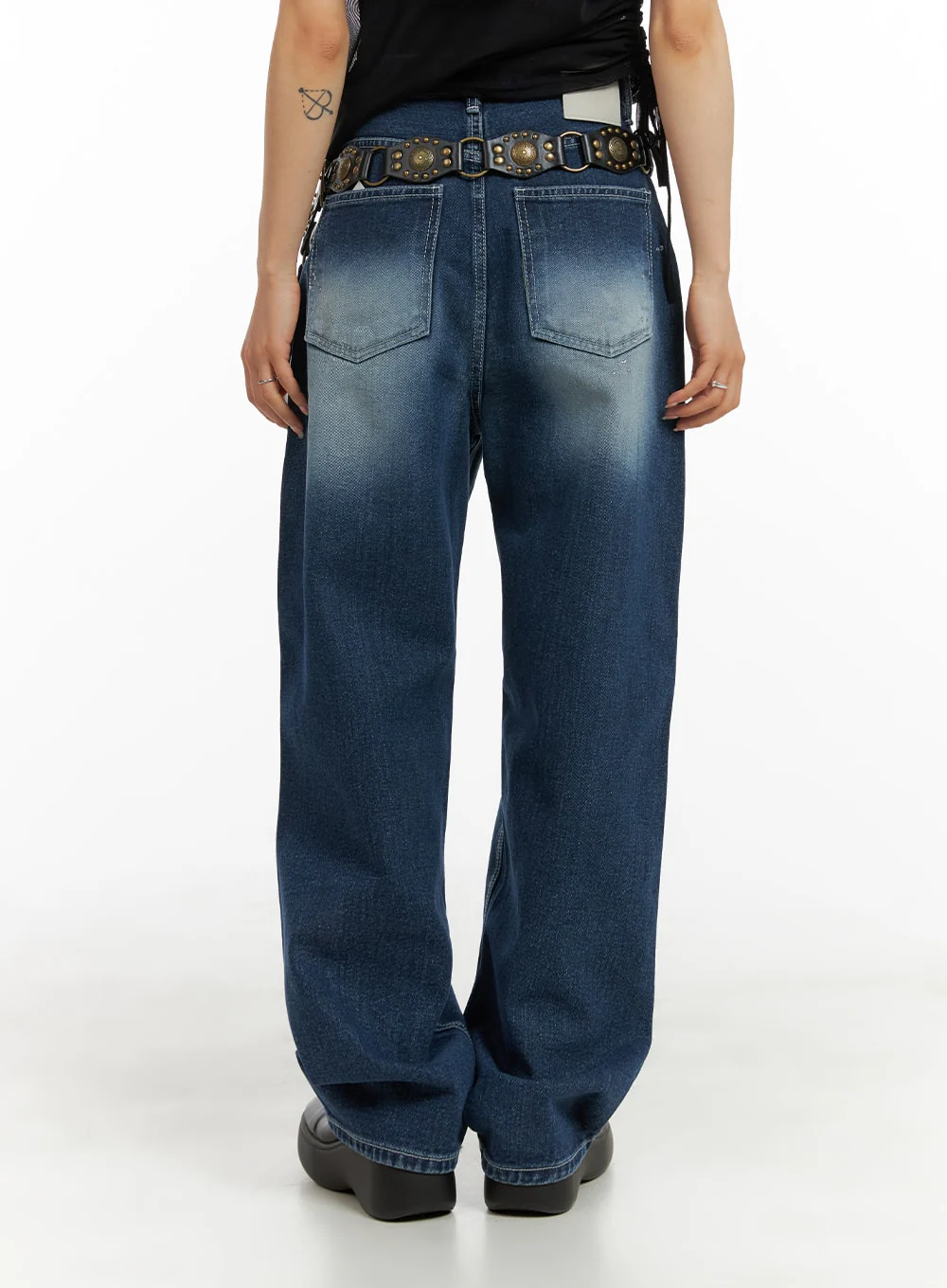 Splash Paint Baggy Jeans CA408 - Image 4