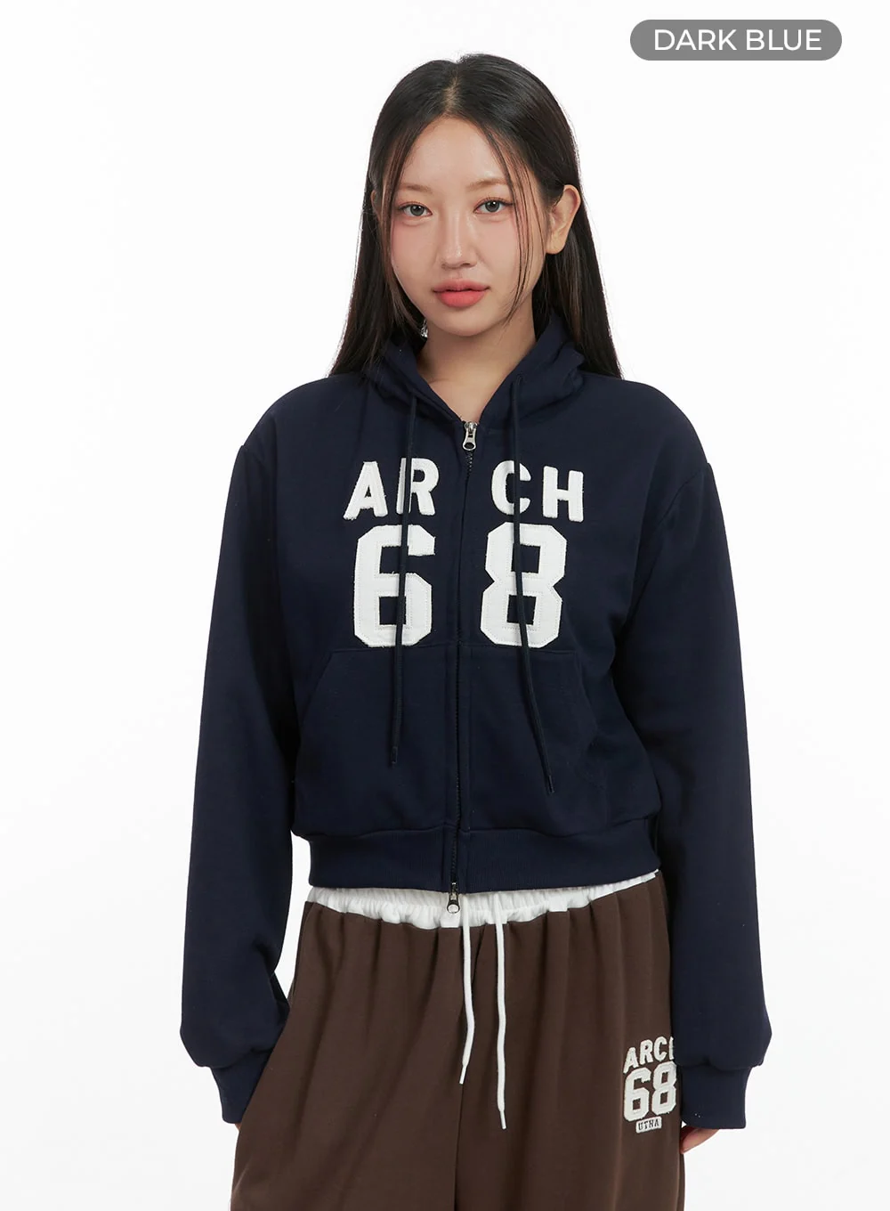 Sports Loose Fit Crop Sweatshirt CO402 - Image 10