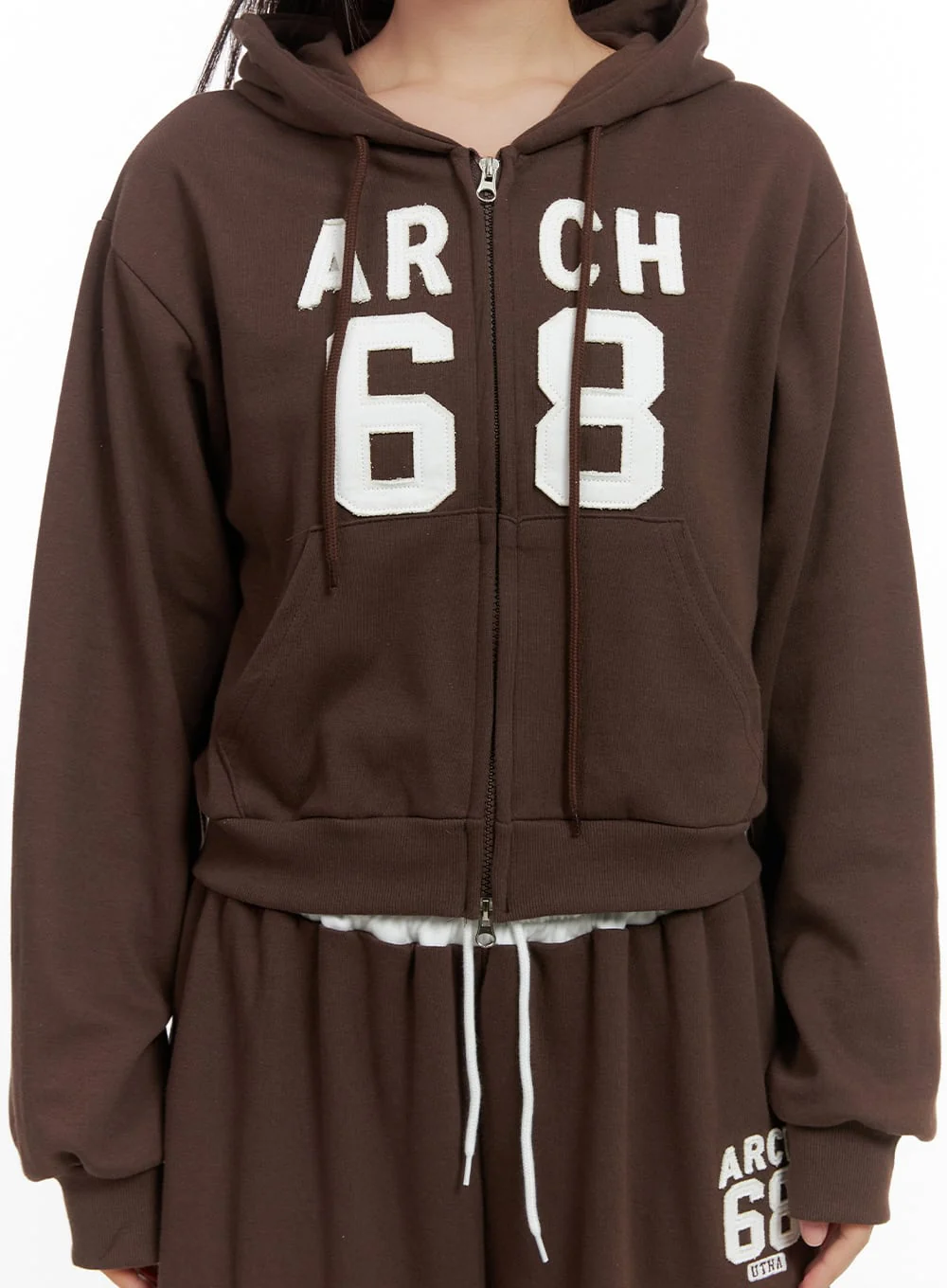 Sports Loose Fit Crop Sweatshirt CO402 - Image 7
