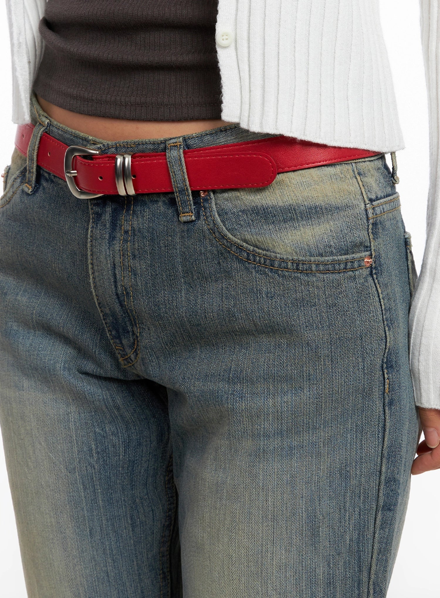 Square Buckle Basic Belt IG527 - Image 3