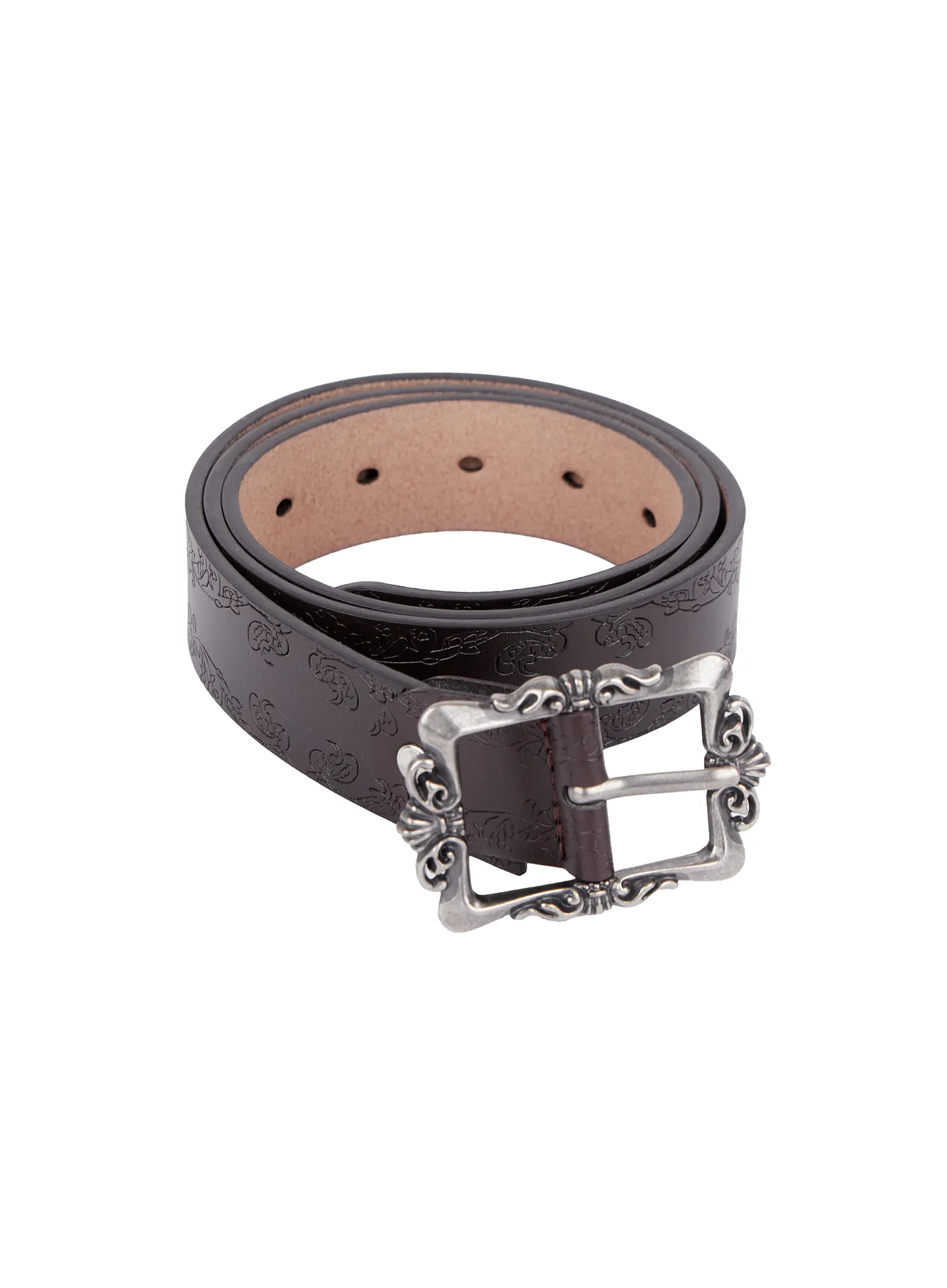 Square Buckle Faux Leather Belt IS525 - Image 12