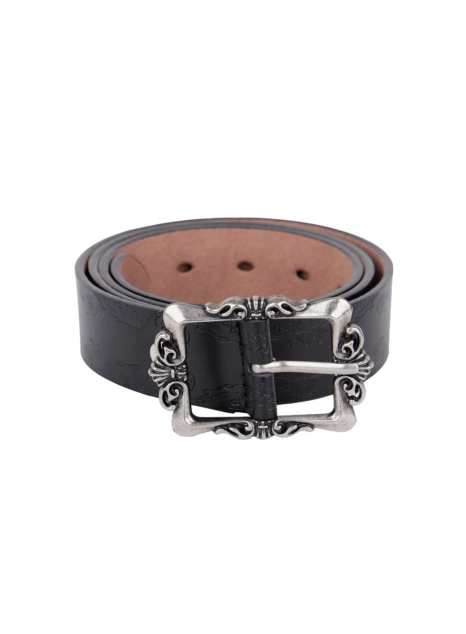 Square Buckle Faux Leather Belt IS525 - Image 6
