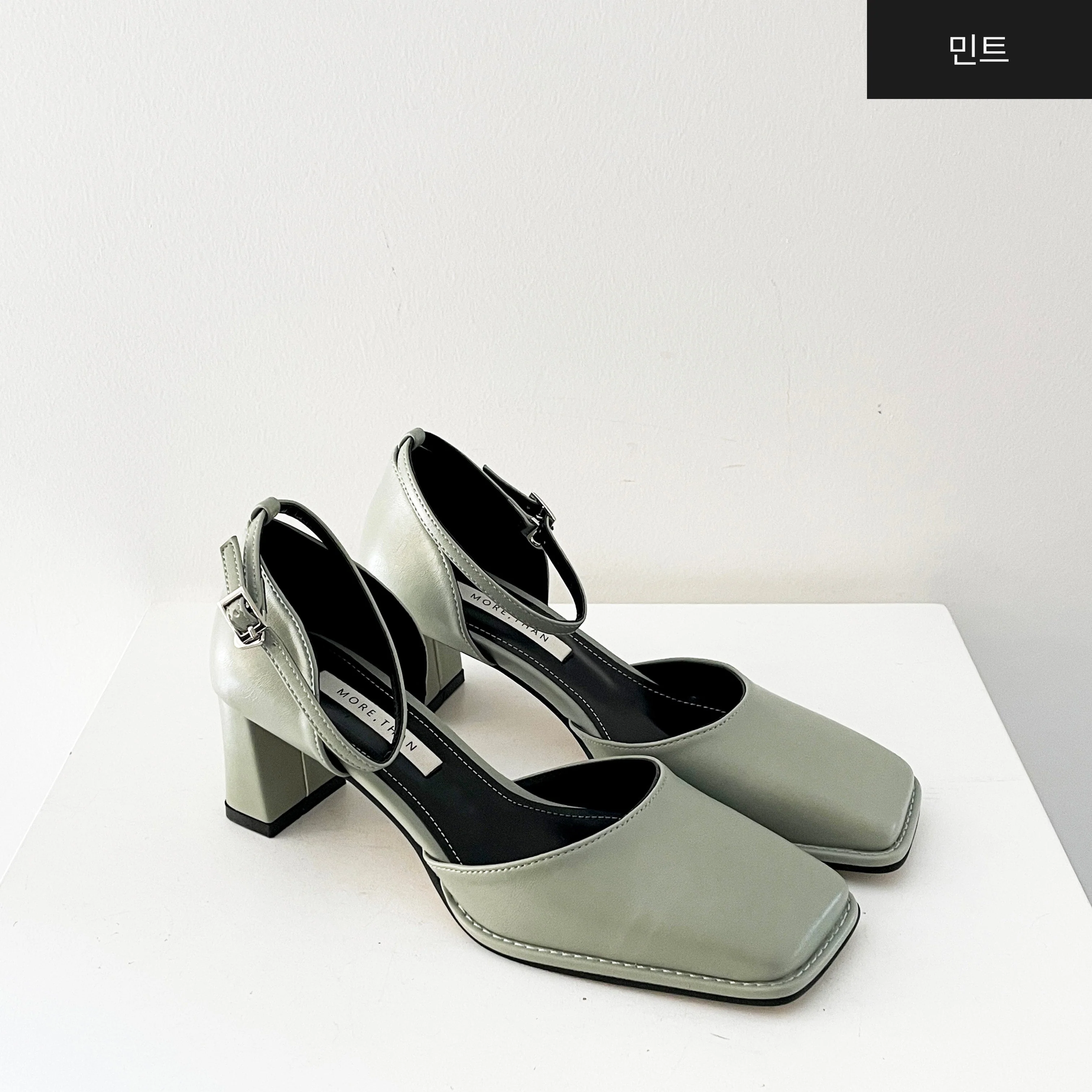 Square Mary Jane Mid Heels - Image 15