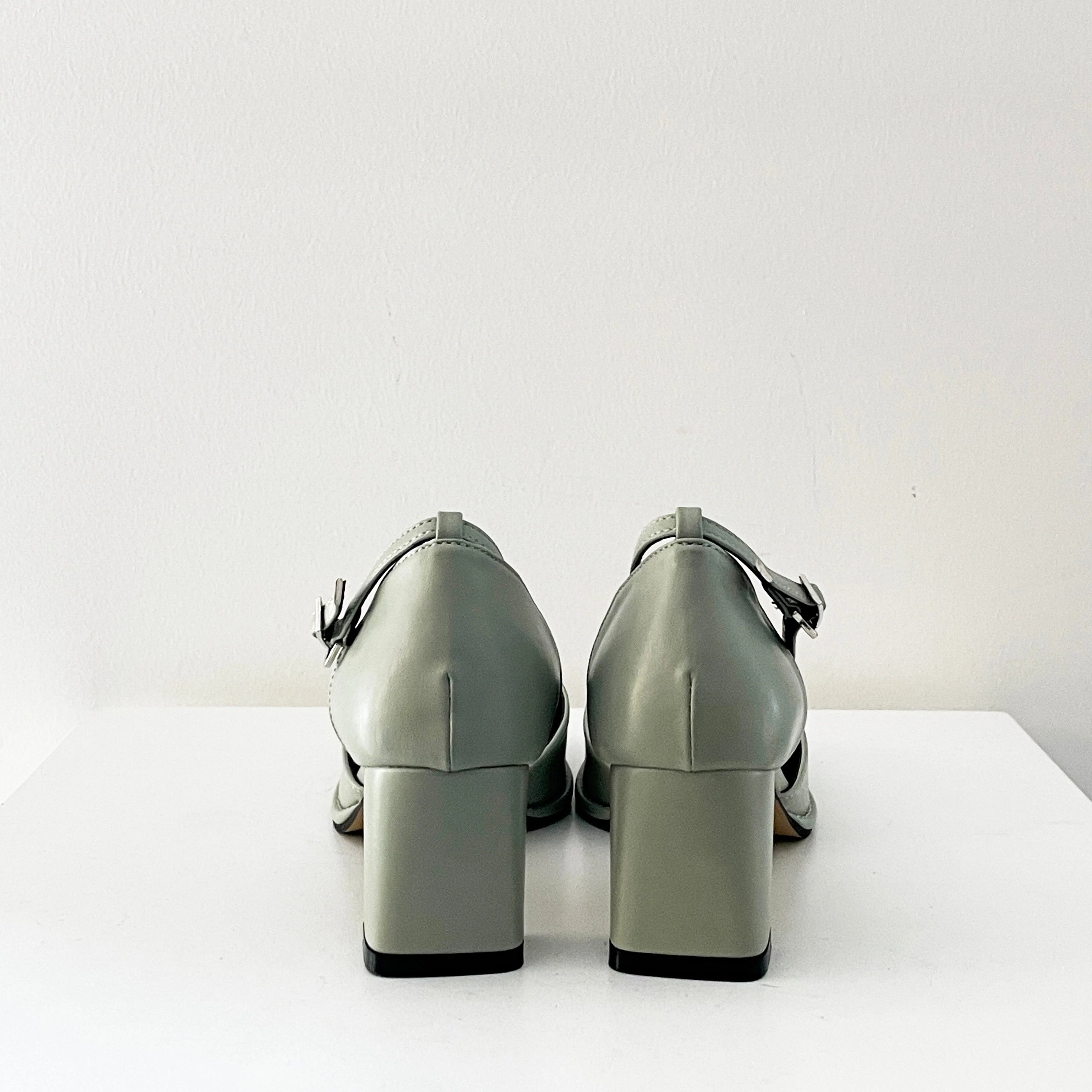 Square Mary Jane Mid Heels - Image 18