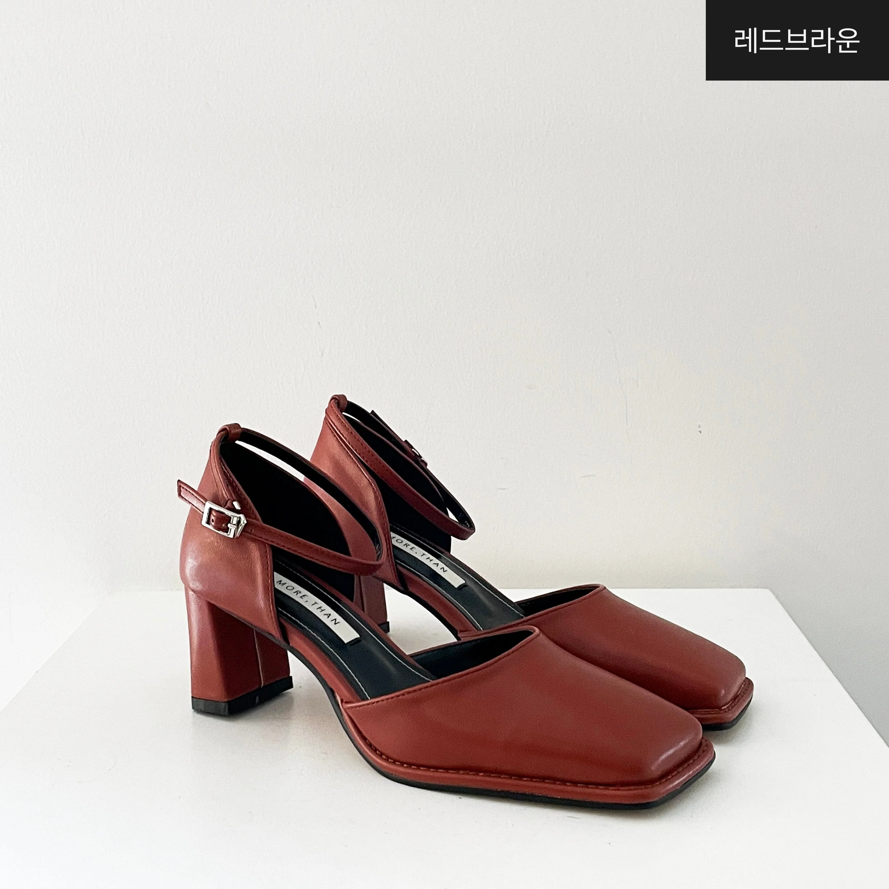 Square Mary Jane Mid Heels - Image 21