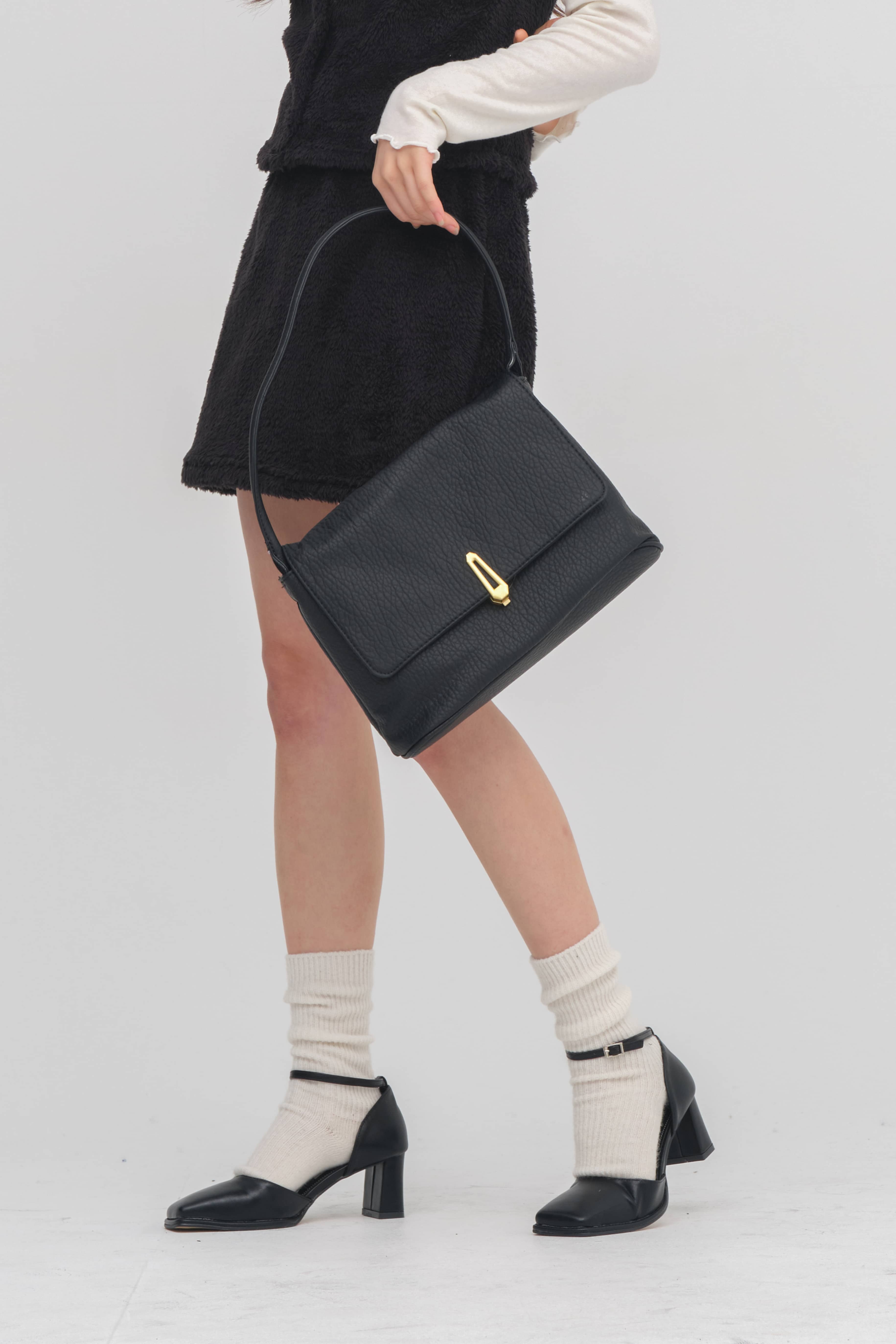 Square Mary Jane Mid Heels - Image 3