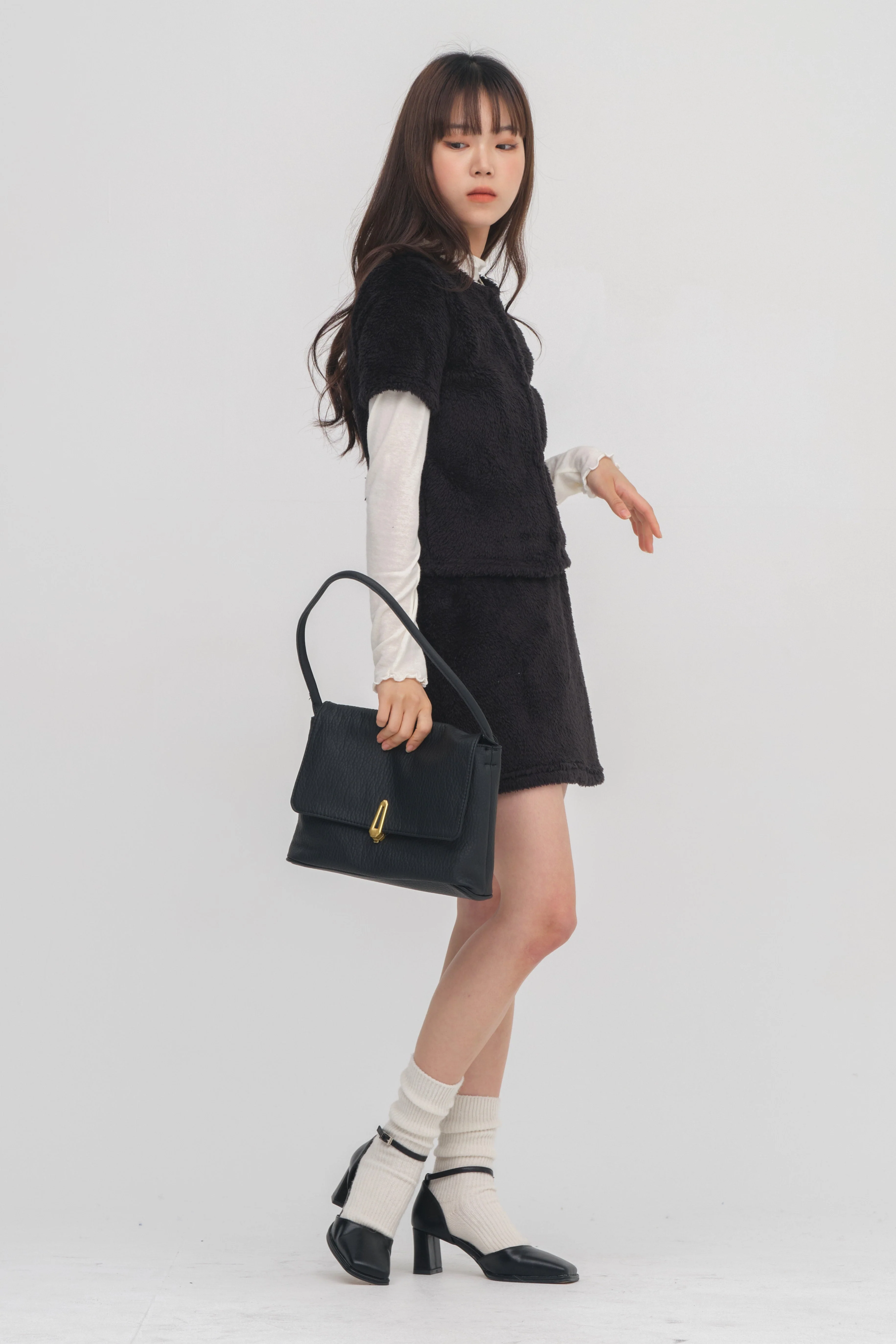 Square Mary Jane Mid Heels - Image 4