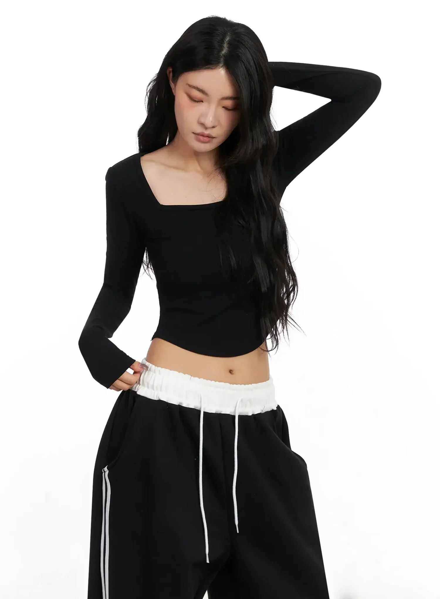 Square Neck Crop Top IN528 - Image 14