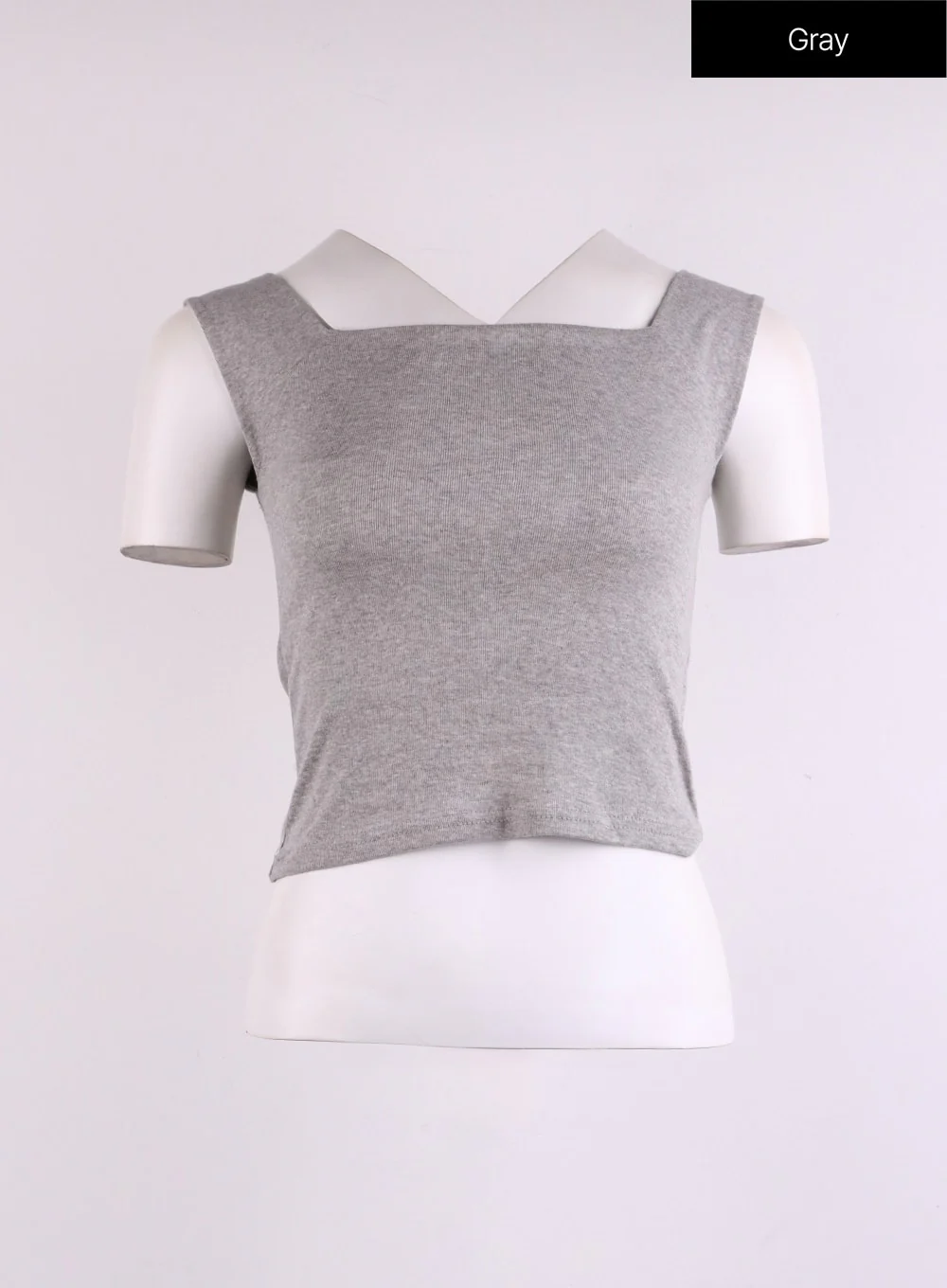 Square Neck Cropped Tank Top CJ425 - Image 11