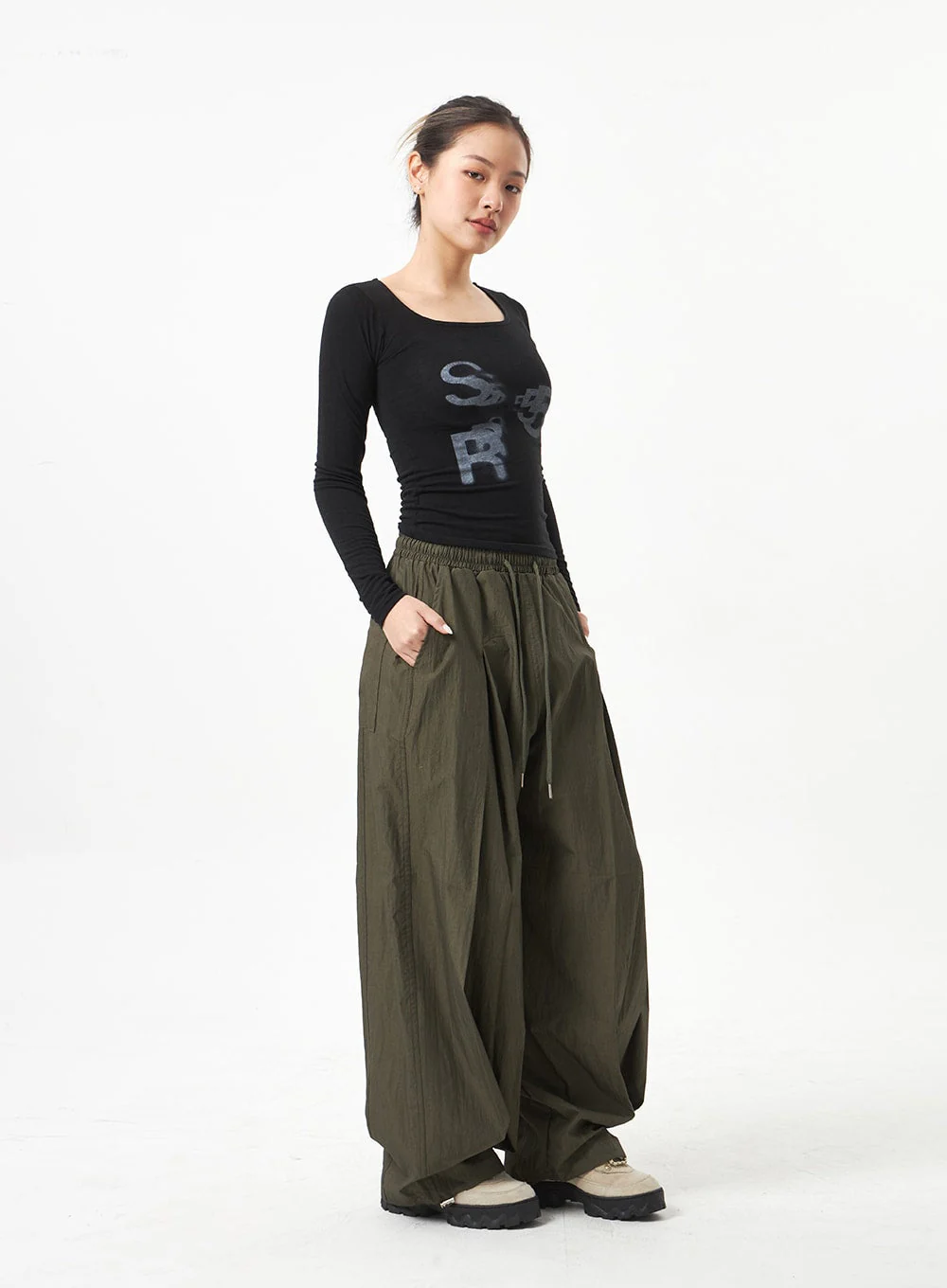 Square Neck Cropped Top CA318 - Image 8