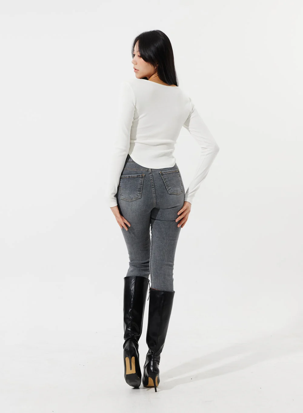 Square Neck Cropped Top IM307 - Image 10