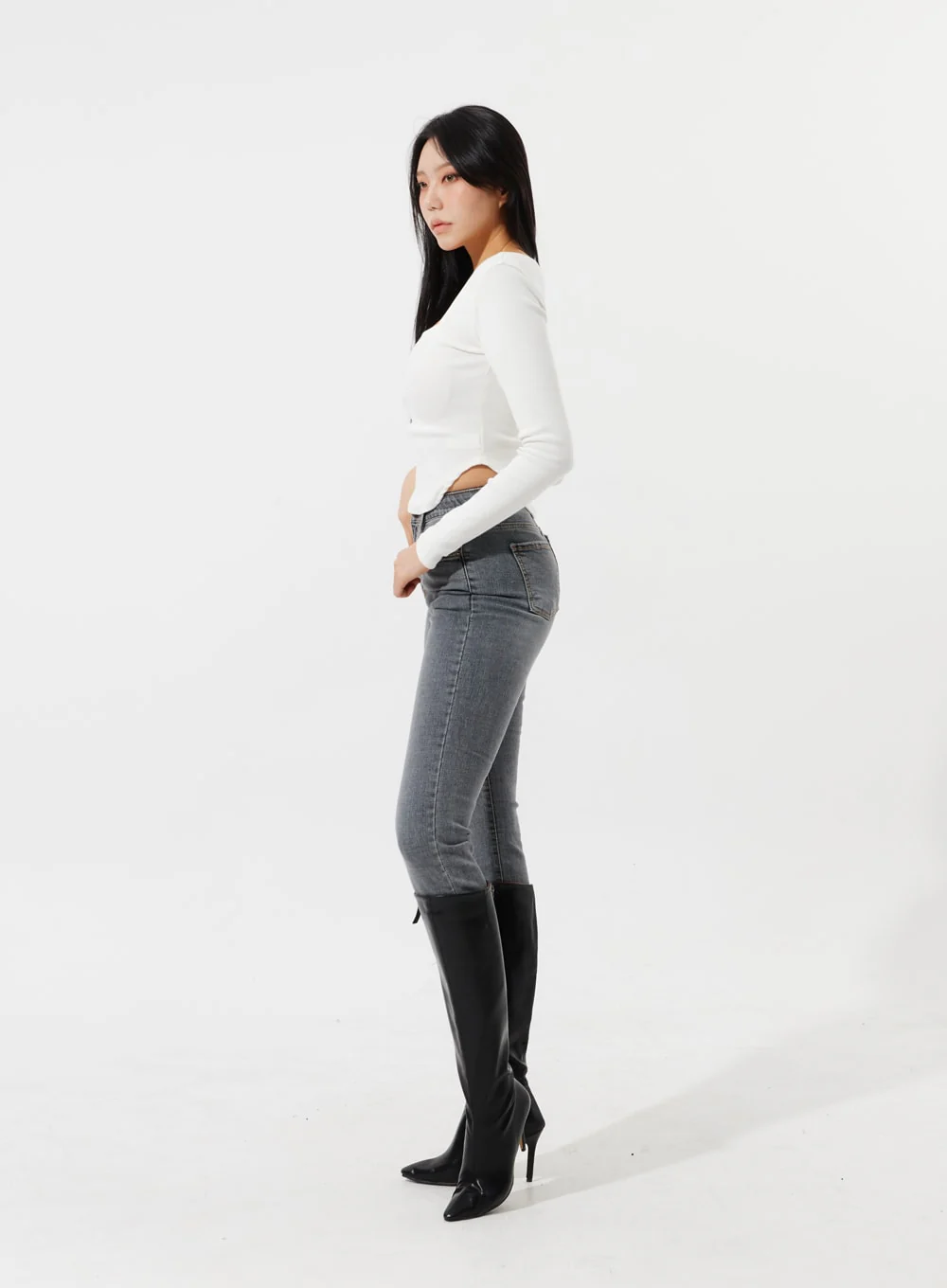 Square Neck Cropped Top IM307 - Image 9