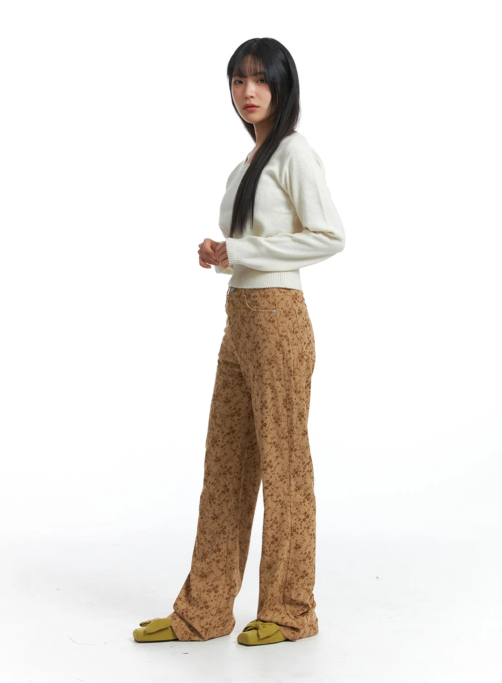 Square Neck Knit Sweater OD329 - Image 3