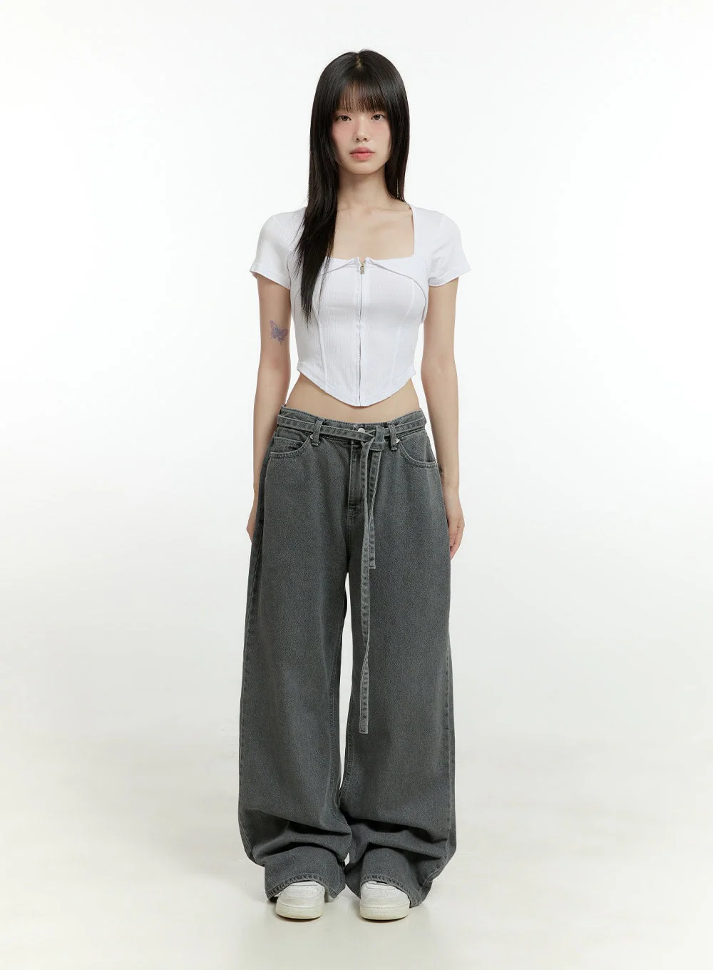 Square Neck Rayon Crop Top CG402 - Image 2
