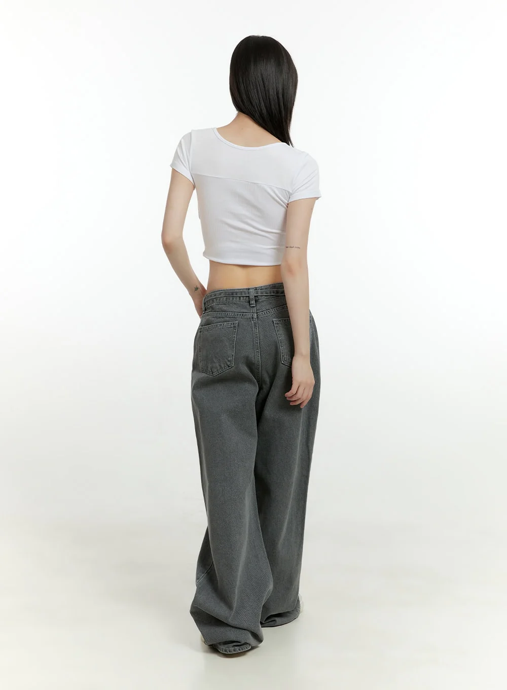 Square Neck Rayon Crop Top CG402 - Image 4