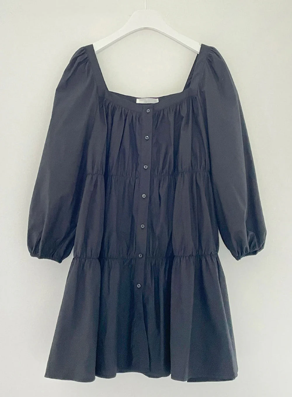 Square Neck Tiered Mini Dress - Image 7