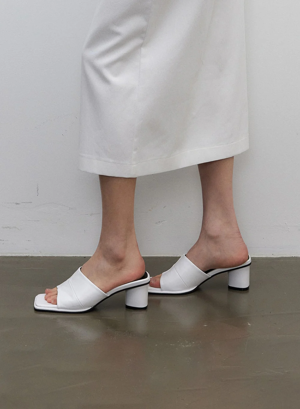 Square Open Toe Mules IY331 - Image 7