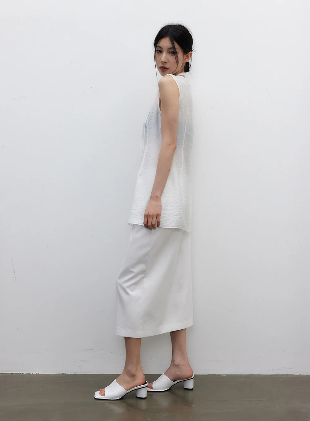 Square Open Toe Mules IY331 - Image 8