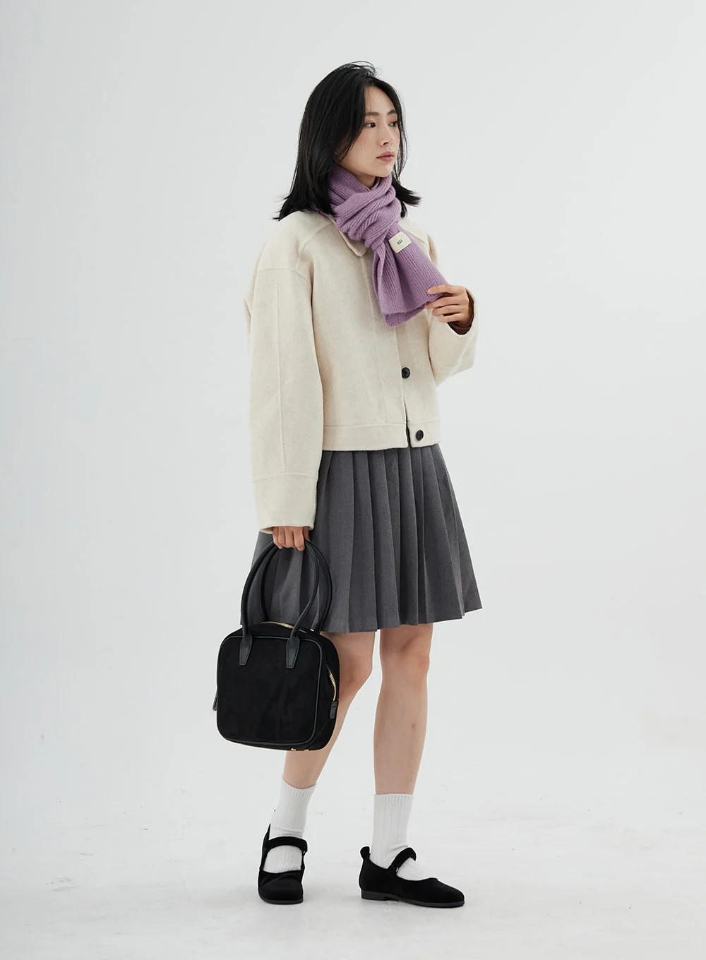 Square Zipper Shoulder Bag ON04 - Image 4