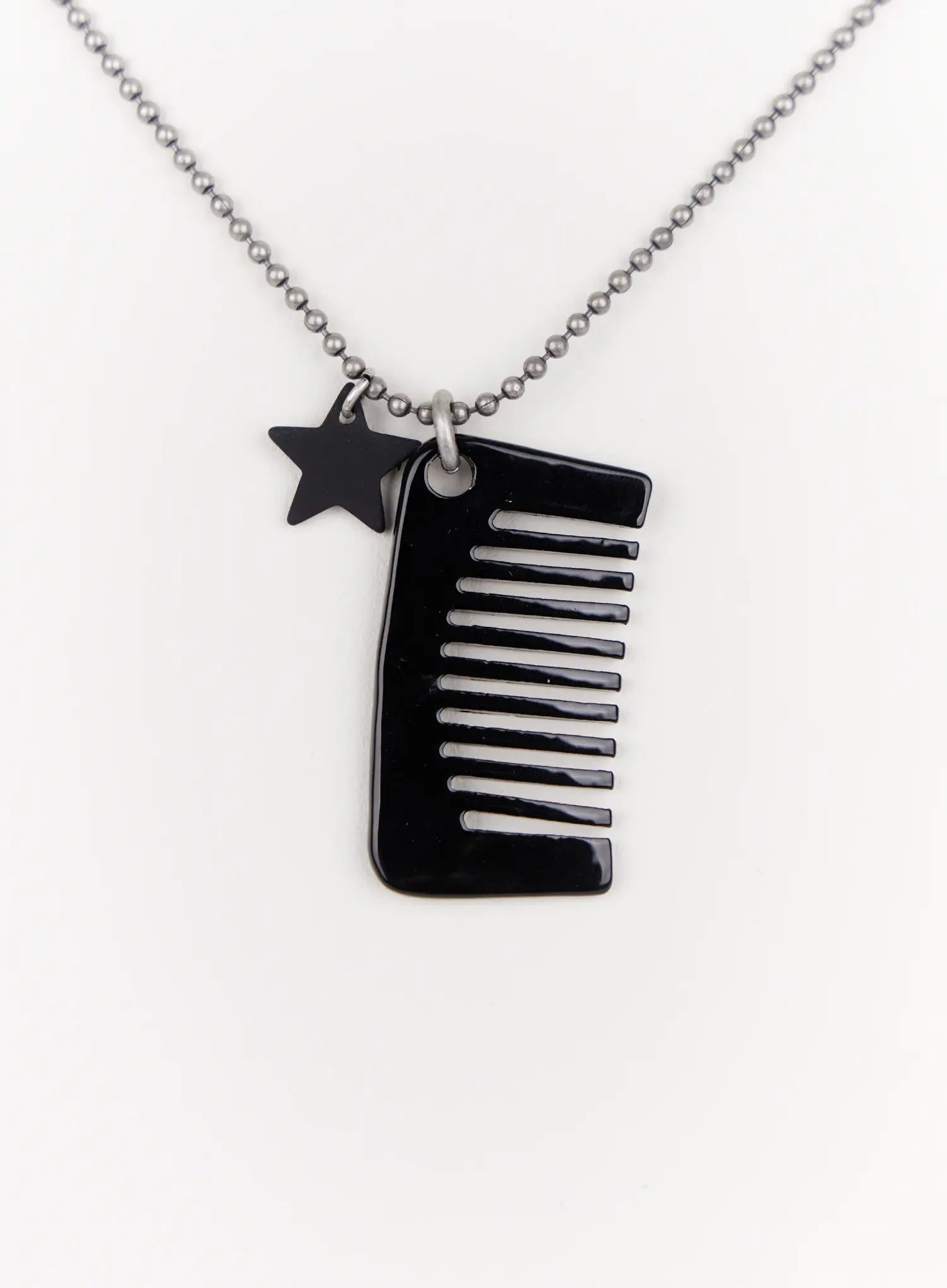 Star Charm Comb Necklace IN514