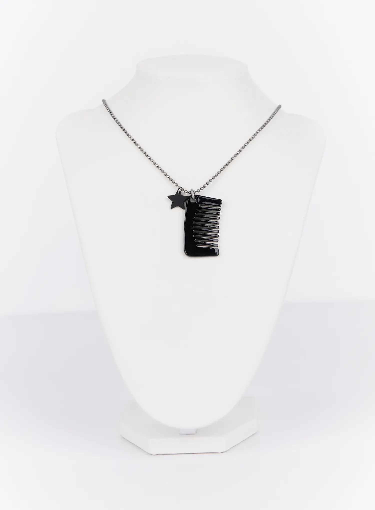 Star Charm Comb Necklace IN514 - Image 2