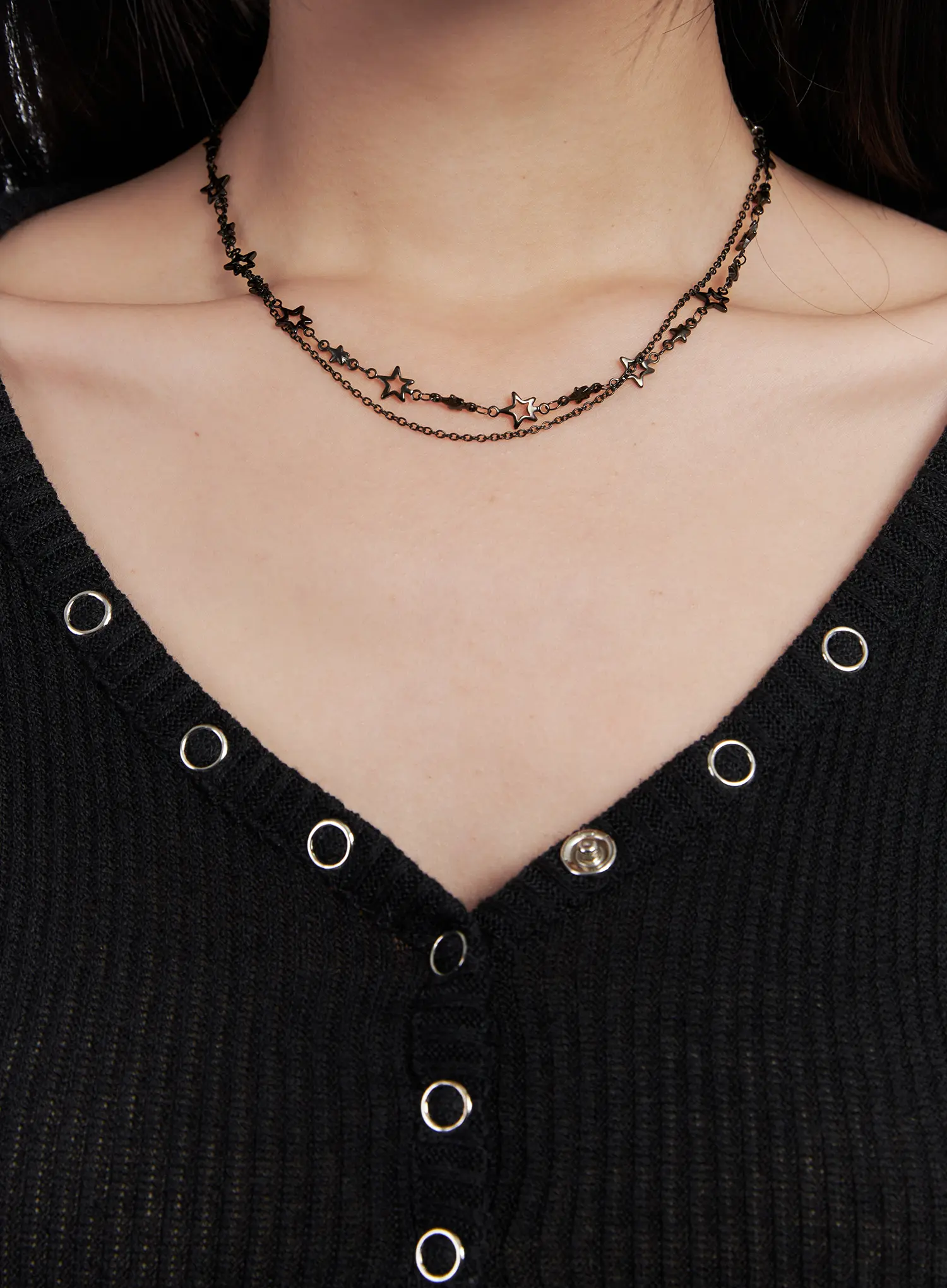 Star Layered Necklace CD501