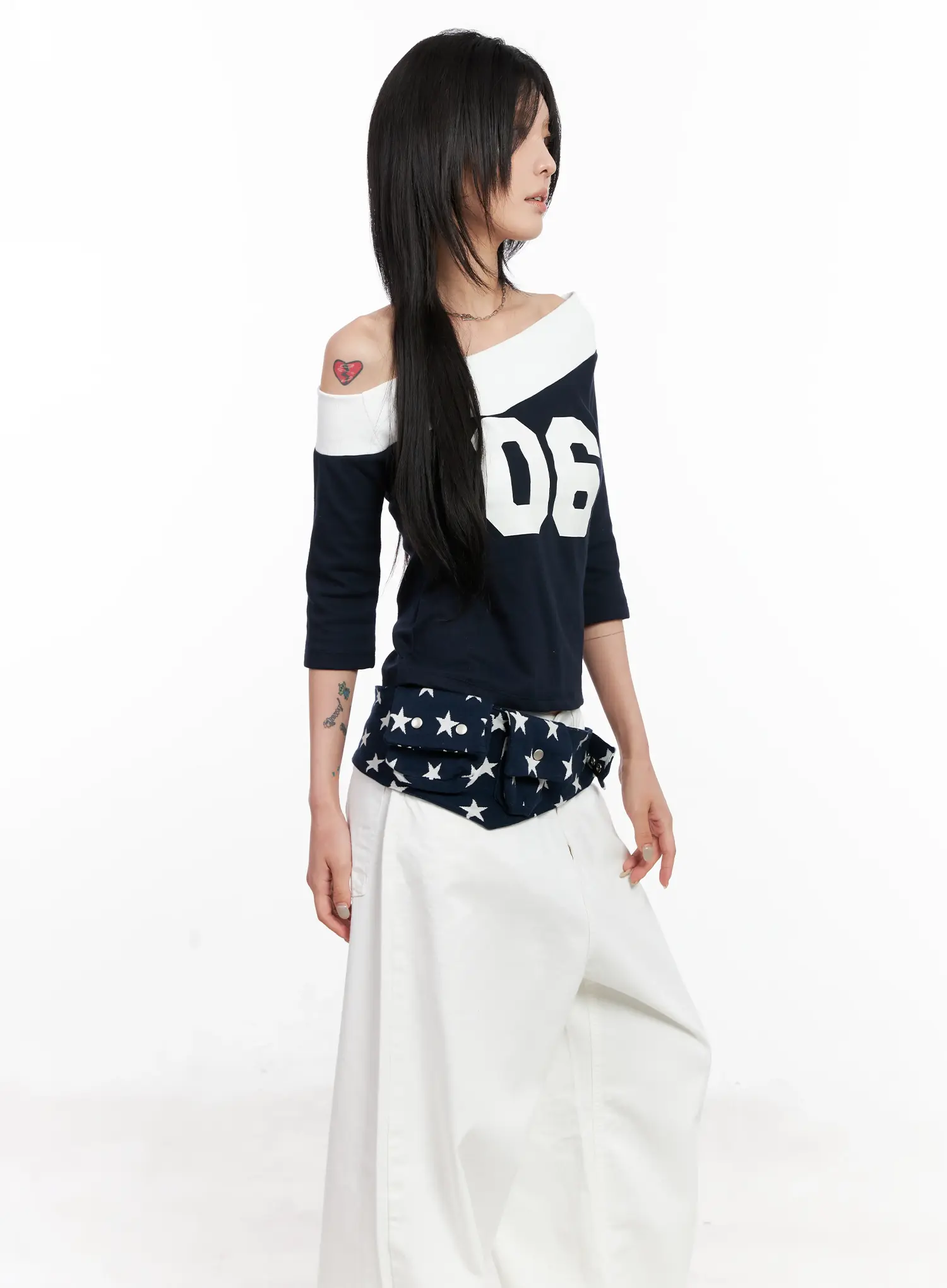 Star Print Belt Bag CL525 - Image 2