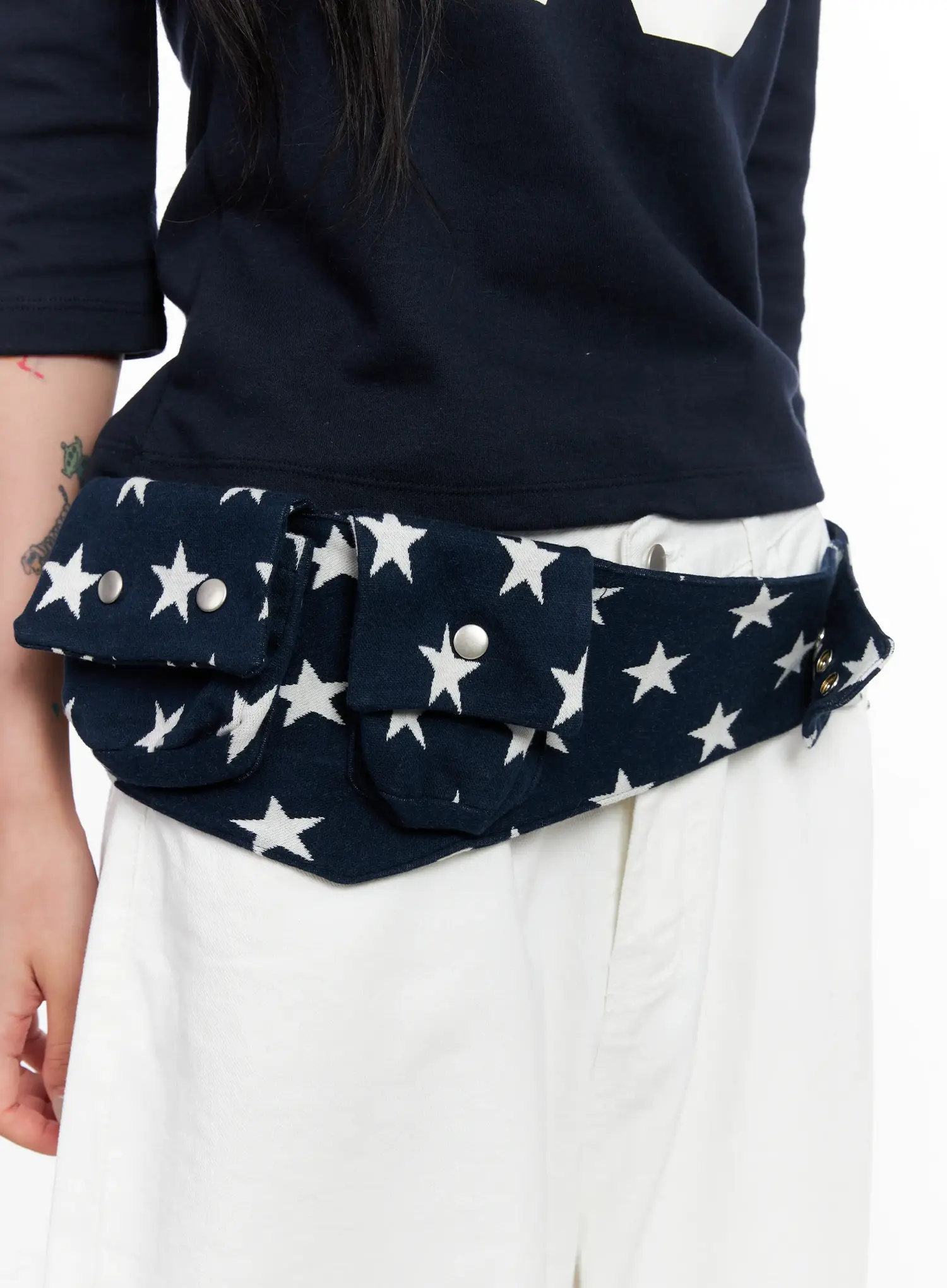 Star Print Belt Bag CL525 - Image 3