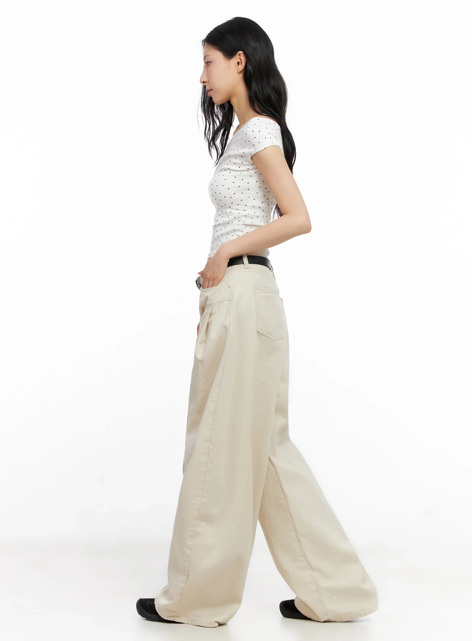 Star Print Off-Shoulder Crop Top IG508 - Image 12