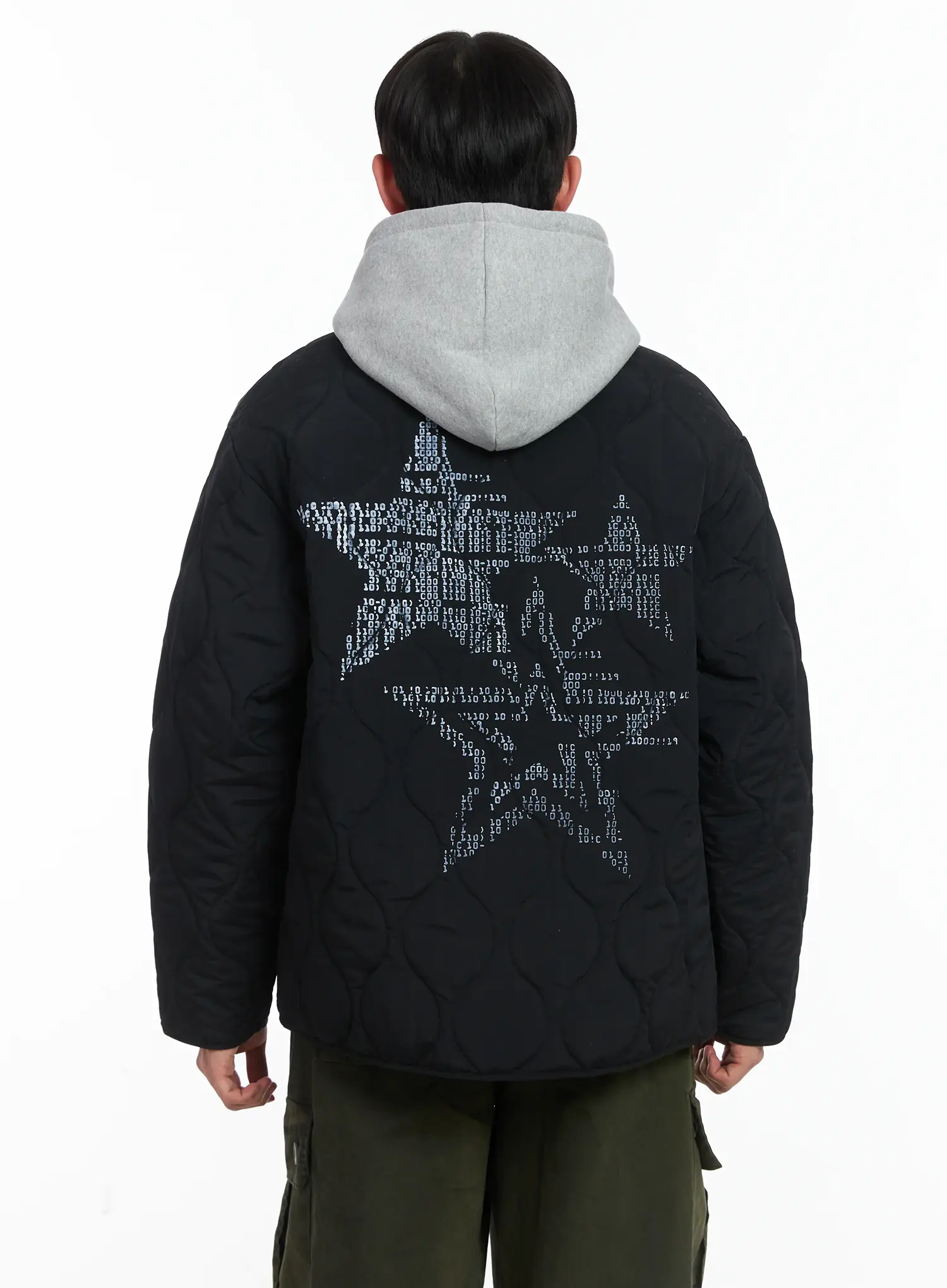 Star Quilt Duffle Jacket ID515 - Image 6
