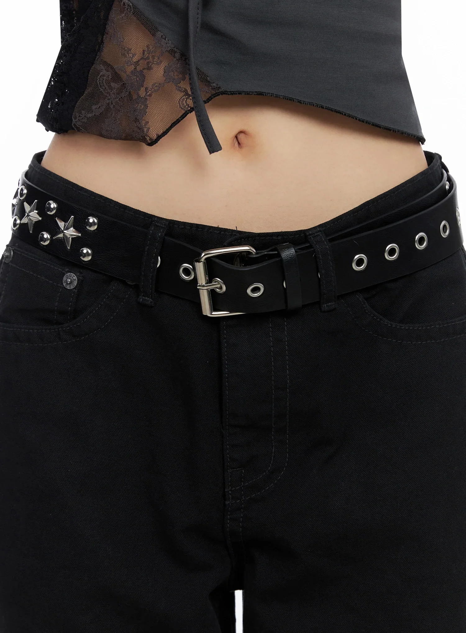 Star Studded Buckle Belt IO517 - Image 4