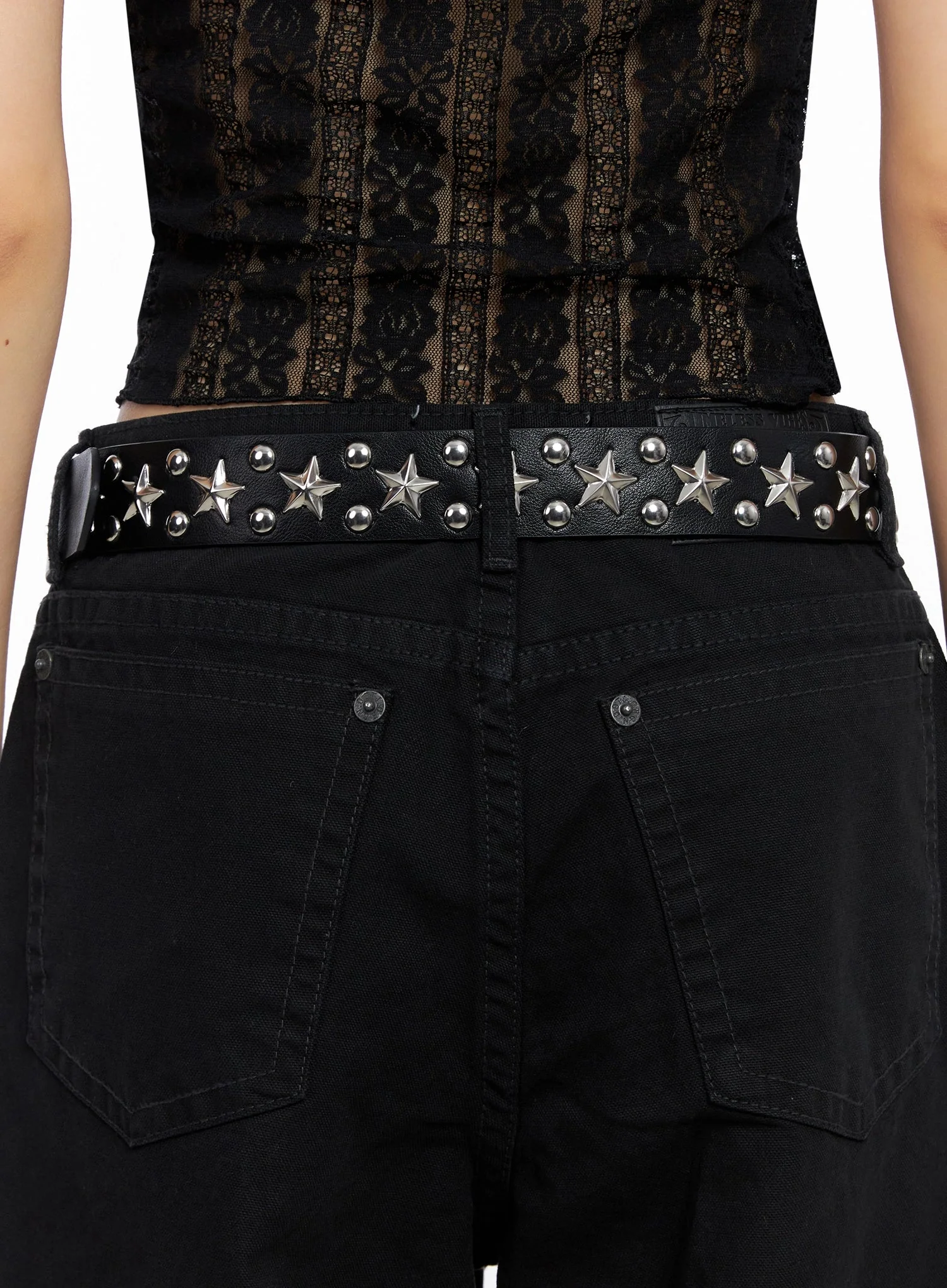 Star Studded Buckle Belt IO517 - Image 5