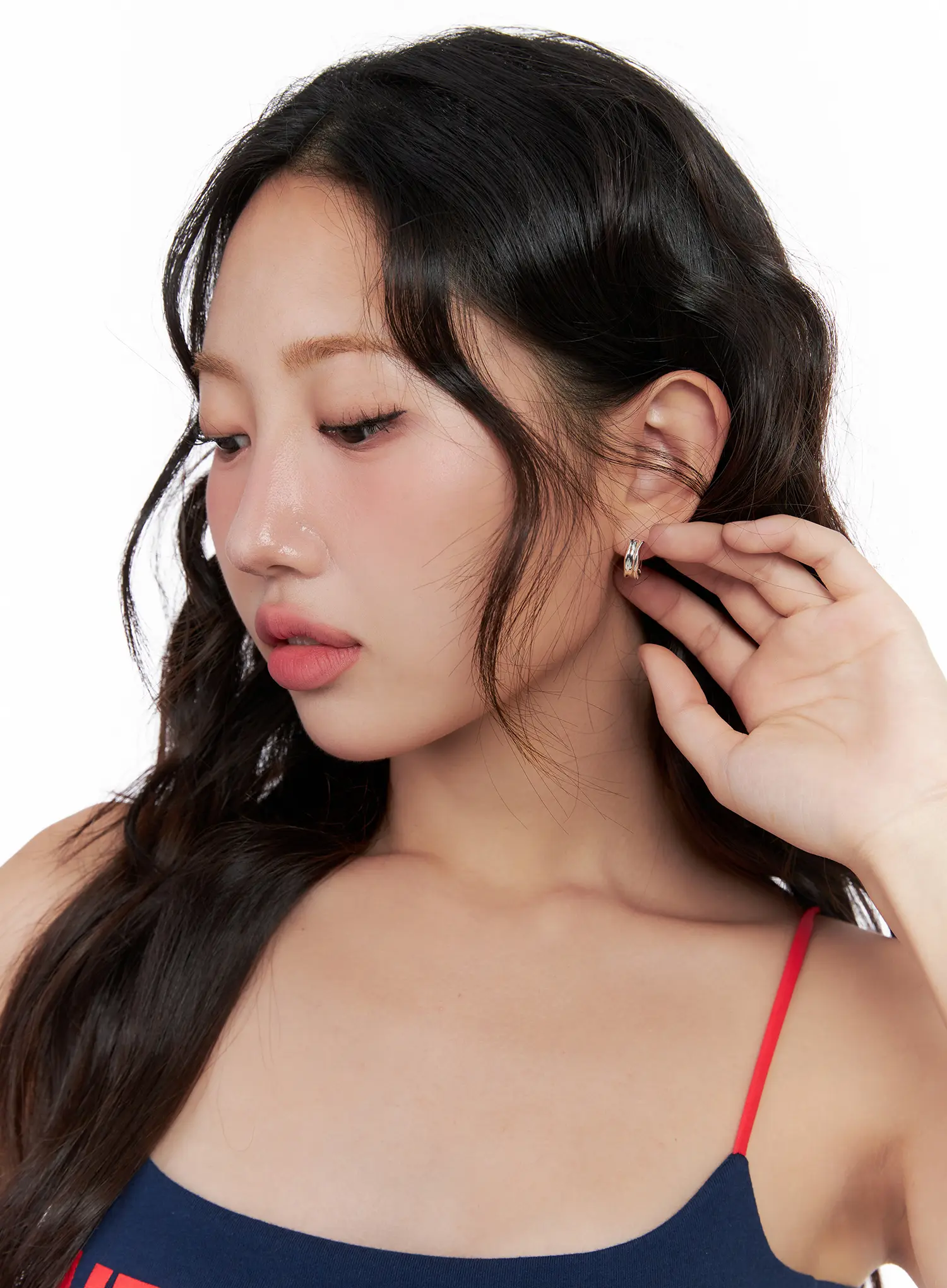 Statement Mini Hoop Earrings CL522 - Image 2