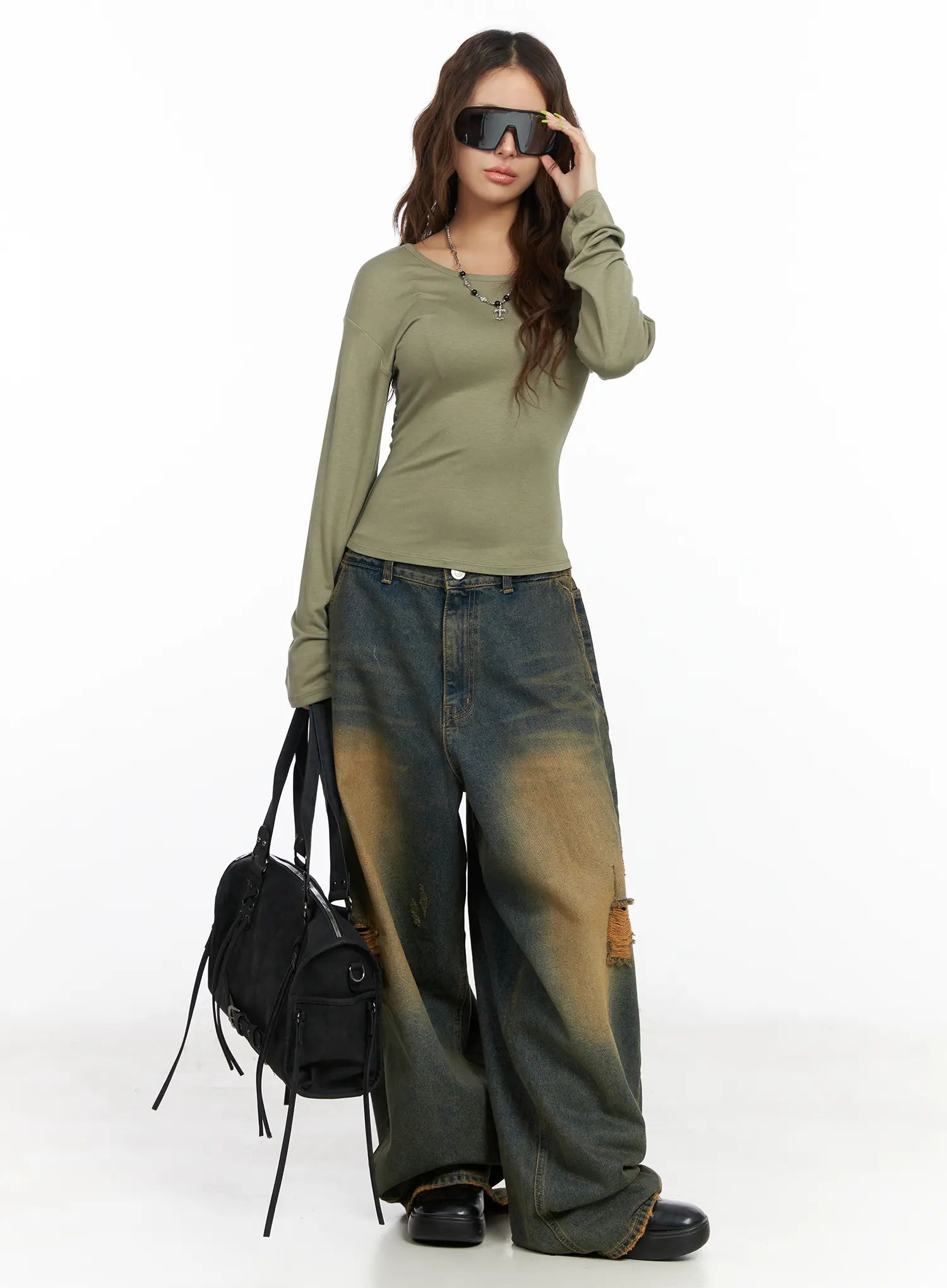Stel Vintage Washed Baggy Jeans CF512