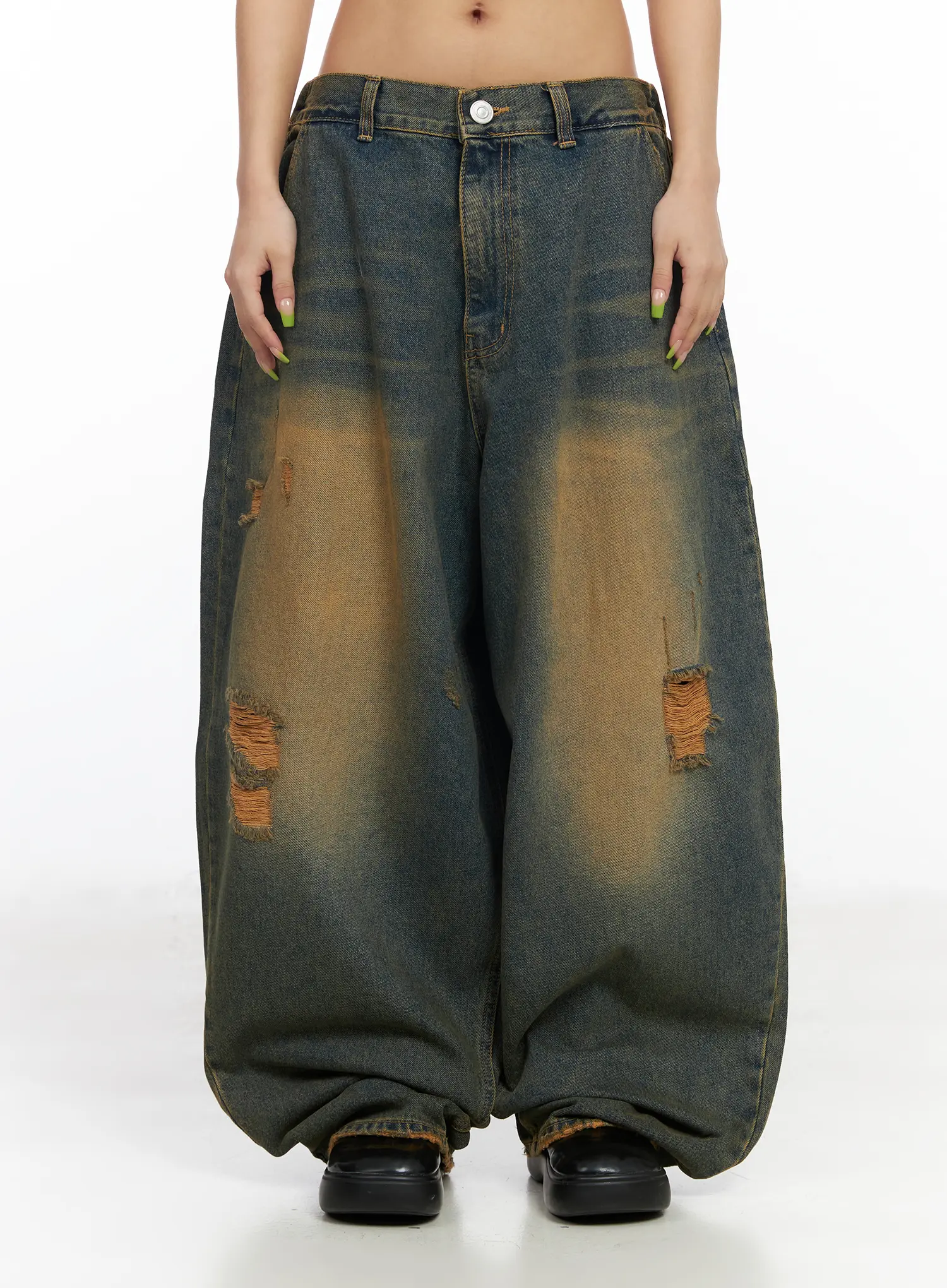 Stel Vintage Washed Baggy Jeans CF512 - Image 9