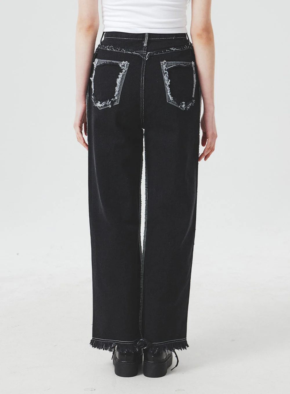 Stitch Detail Jeans BA307 - Image 5