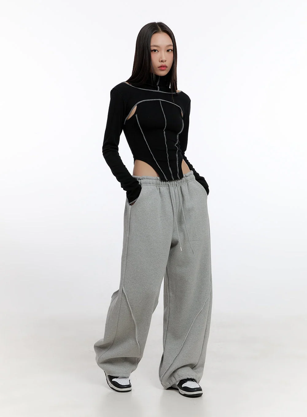 Stitched Chic Cut-Out Top CN421 - Image 2