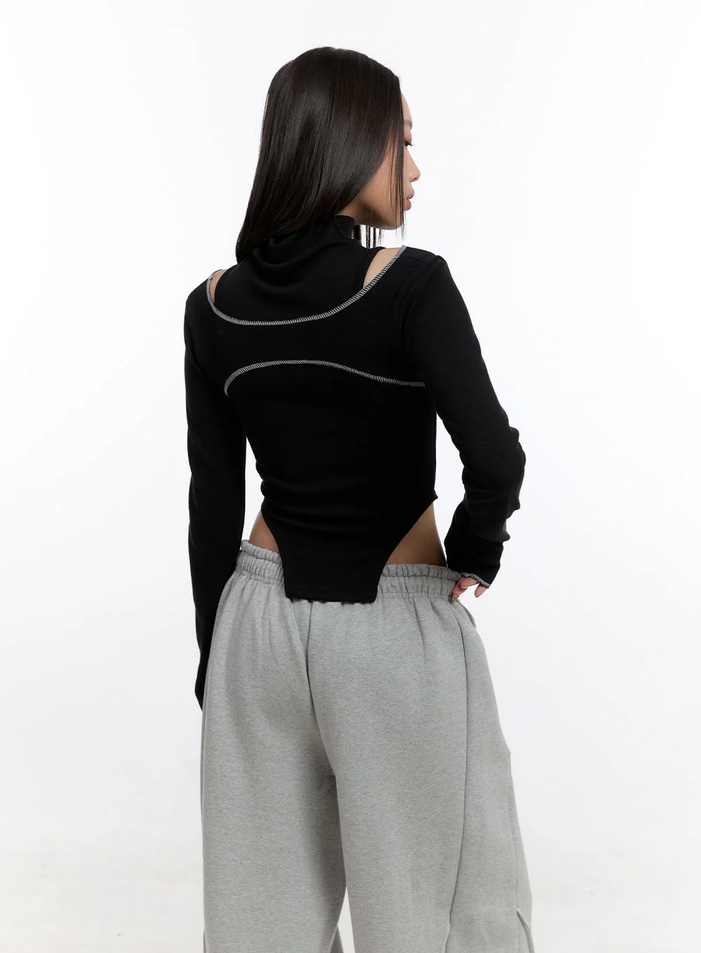 Stitched Chic Cut-Out Top CN421 - Image 6