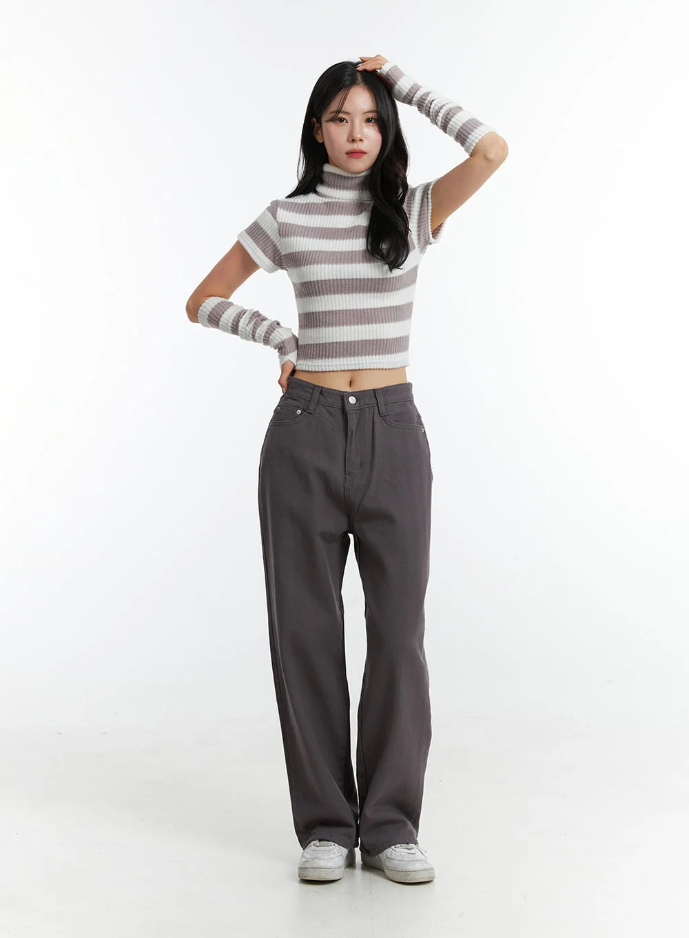 Straight Fit Cotton Pants ON329 - Image 4